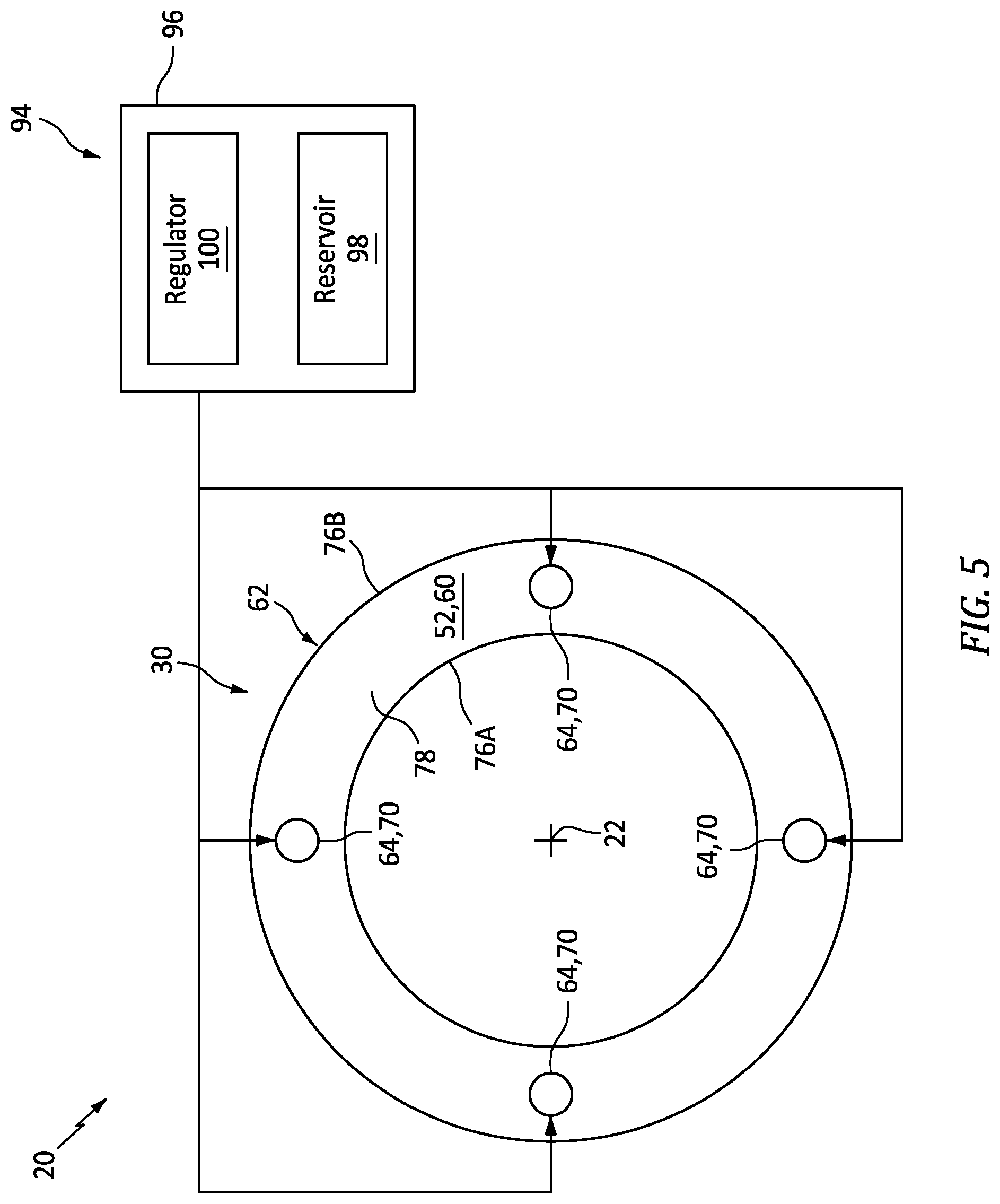 Patent US12092023 Figure 5 – Steam cooling turbine engine combustor wall