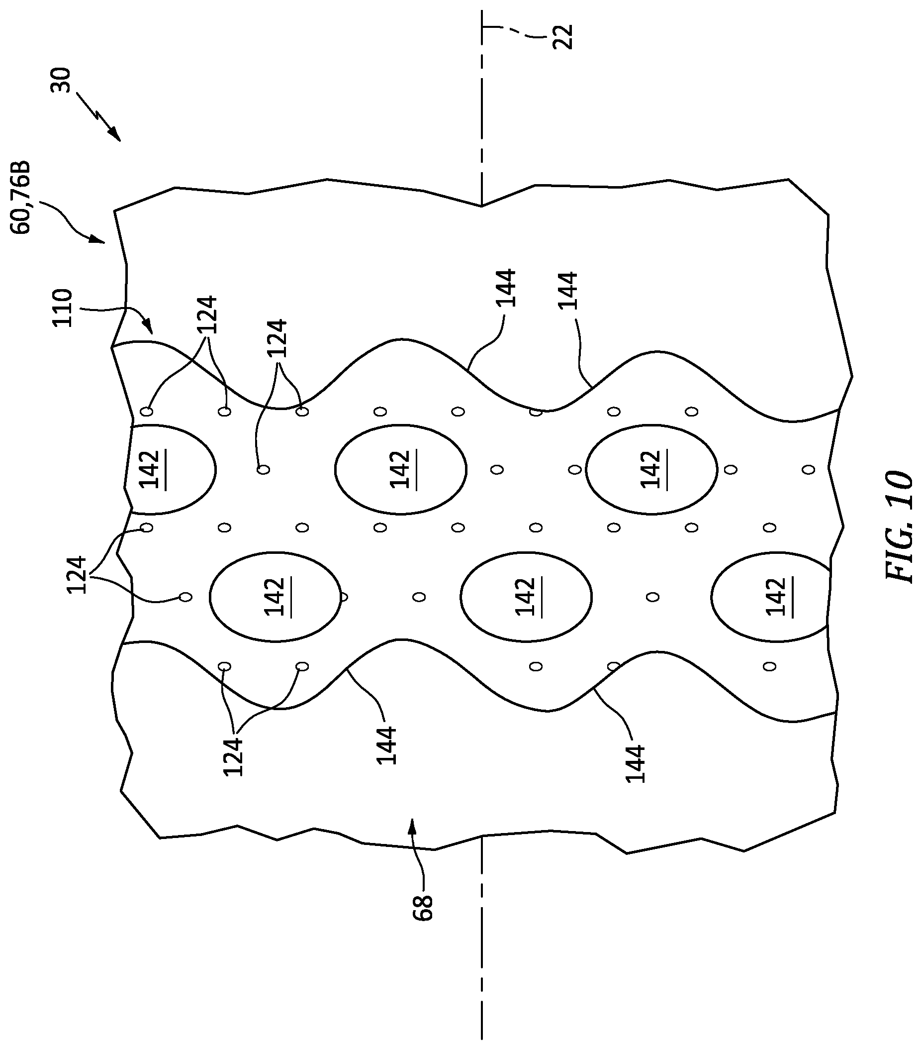 Patent US12092023 Figure 10 – Steam cooling turbine engine combustor wall