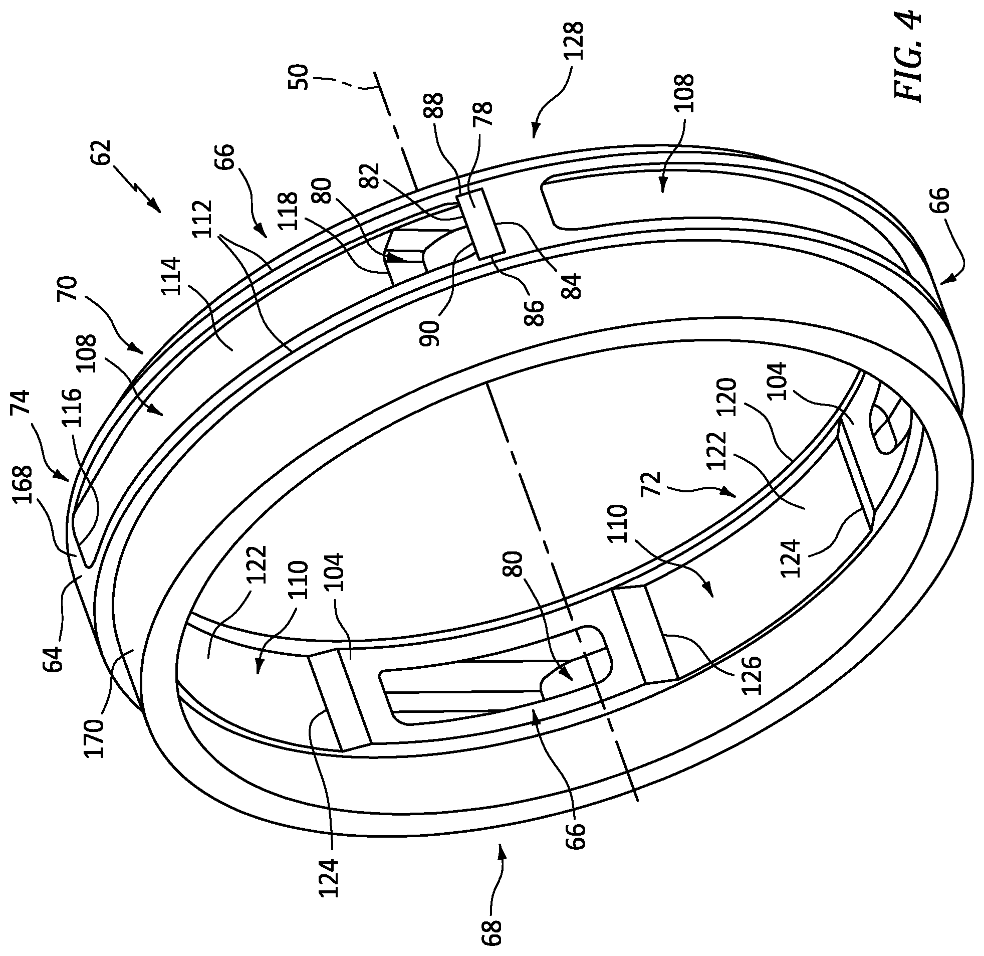 Patent US12092028 Figure 4 – Scoop assembly for rotational equipment
