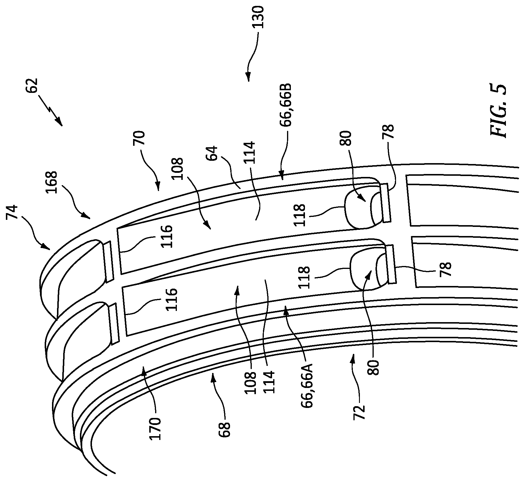 Patent US12092028 Figure 5 – Scoop assembly for rotational equipment