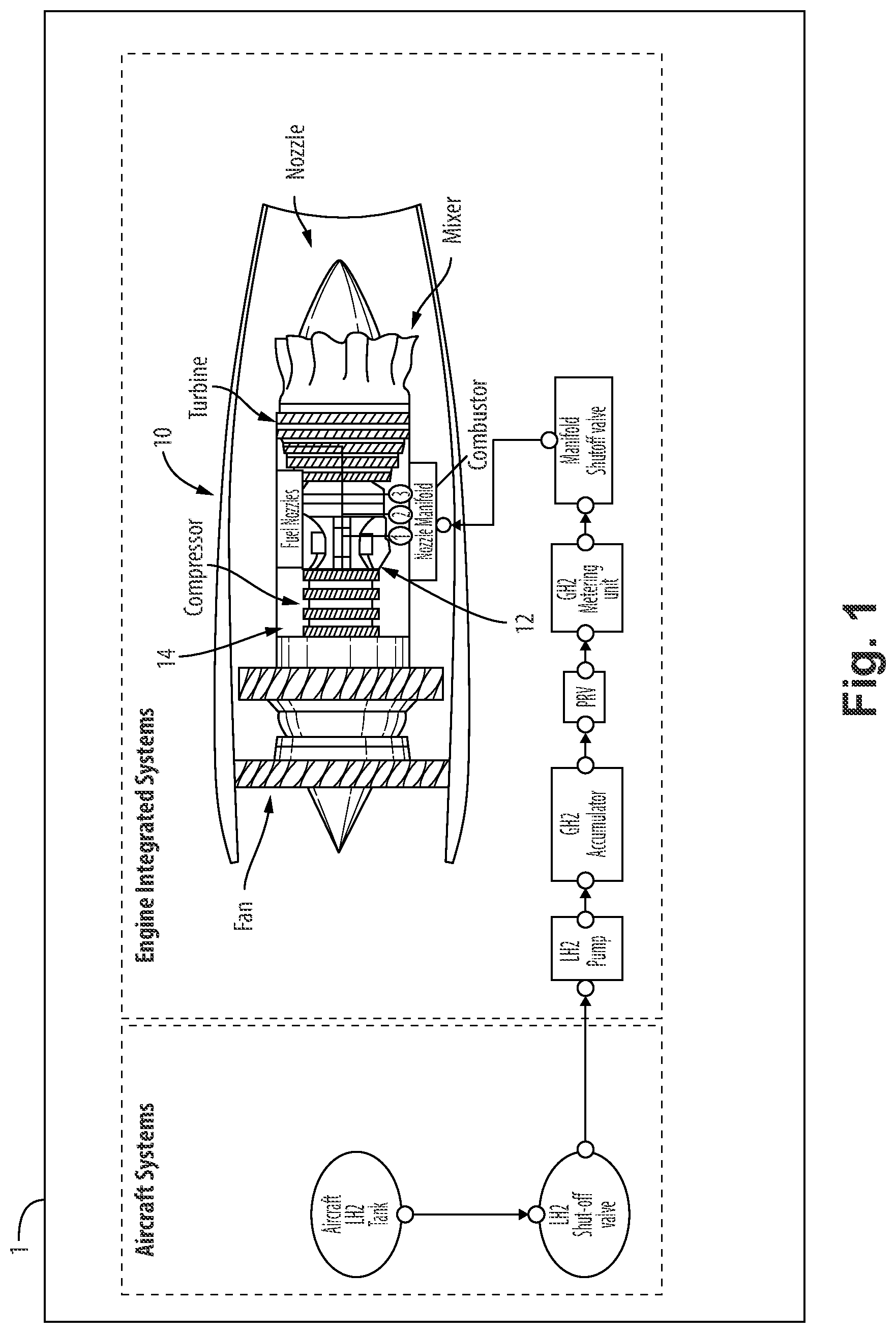 Patent US12092031 Figure 1 – Sweep flow structures for fuel systems