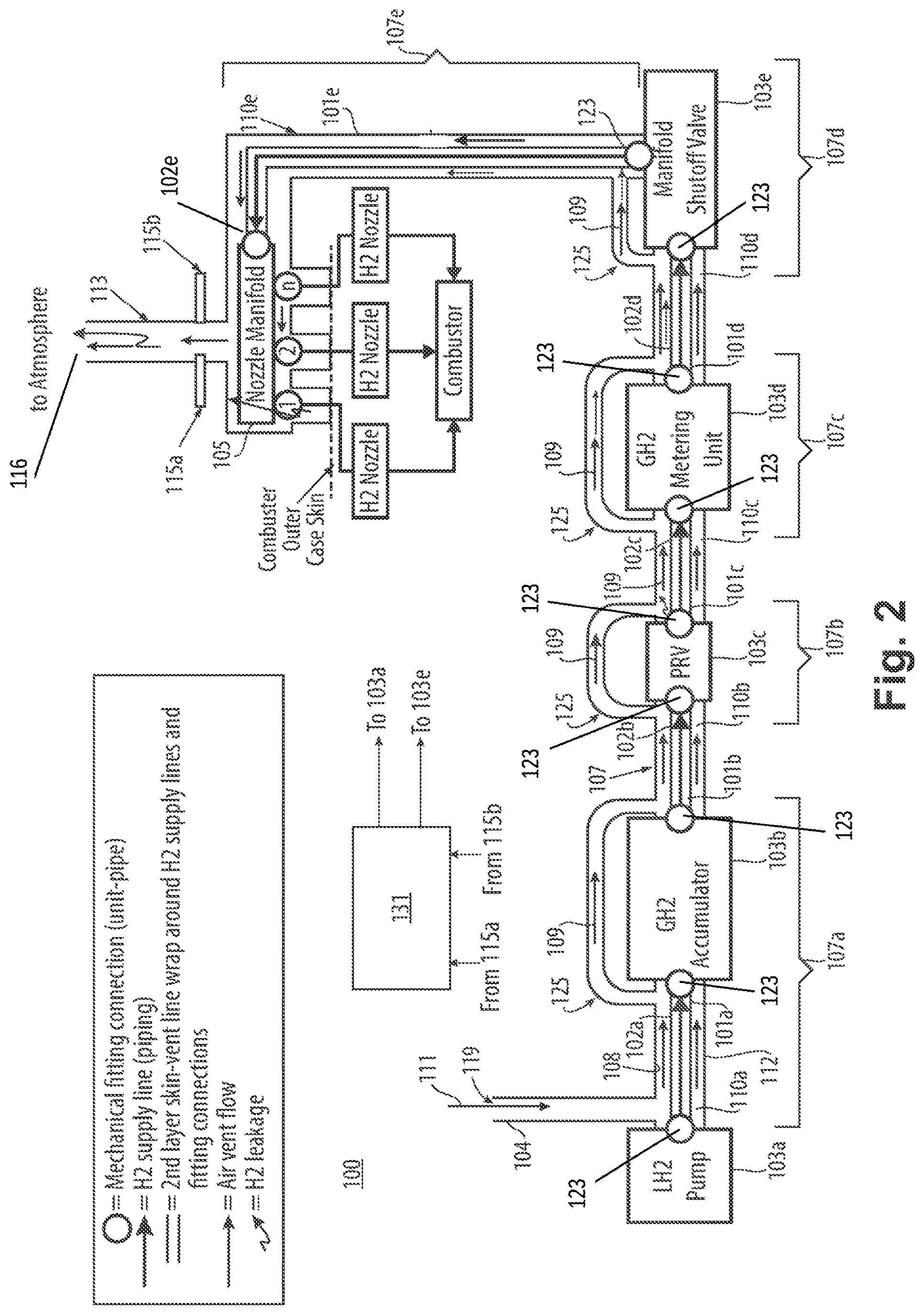Patent US12092031 Figure 2 – Sweep flow structures for fuel systems