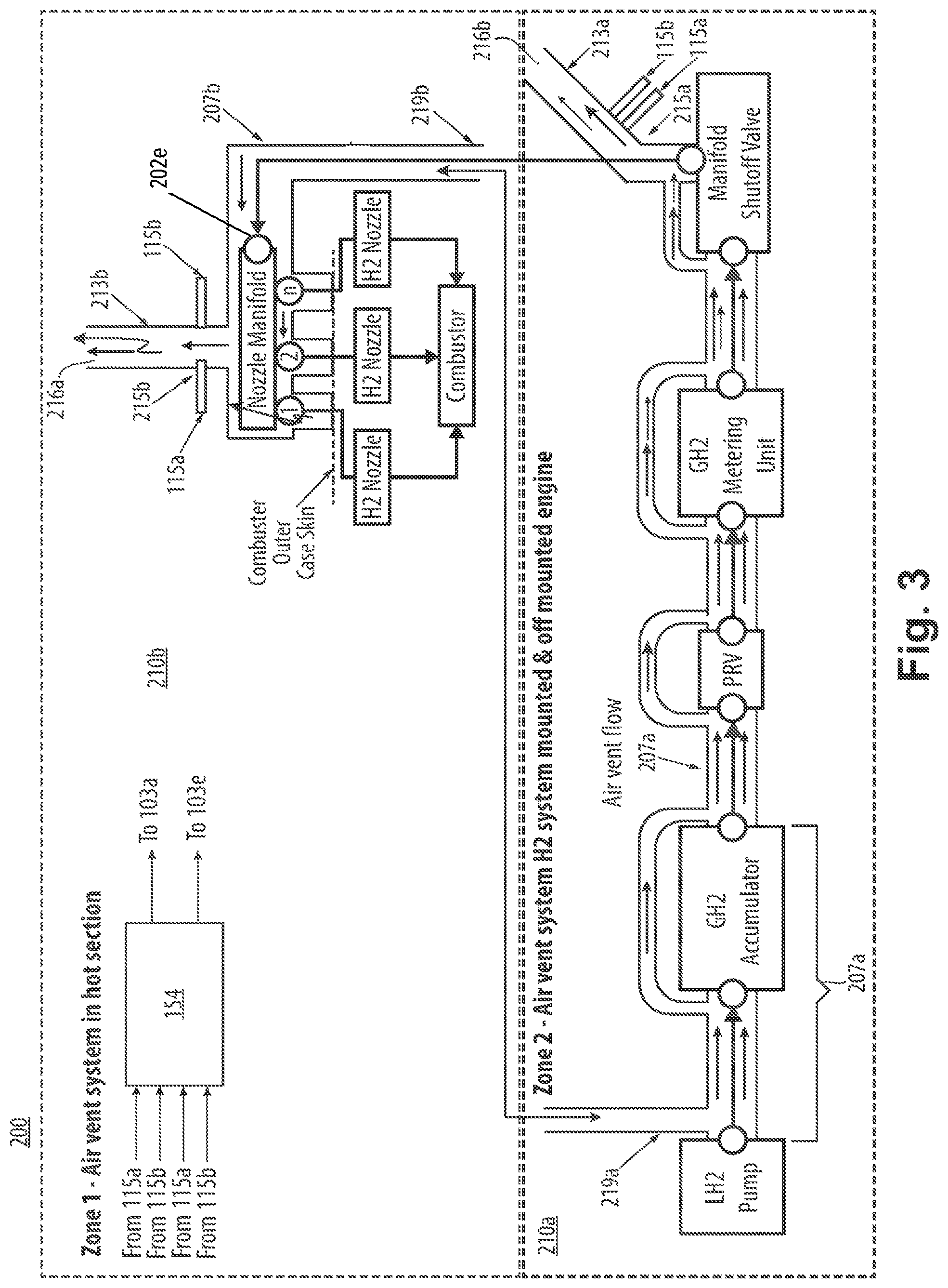 Patent US12092031 Figure 3 – Sweep flow structures for fuel systems