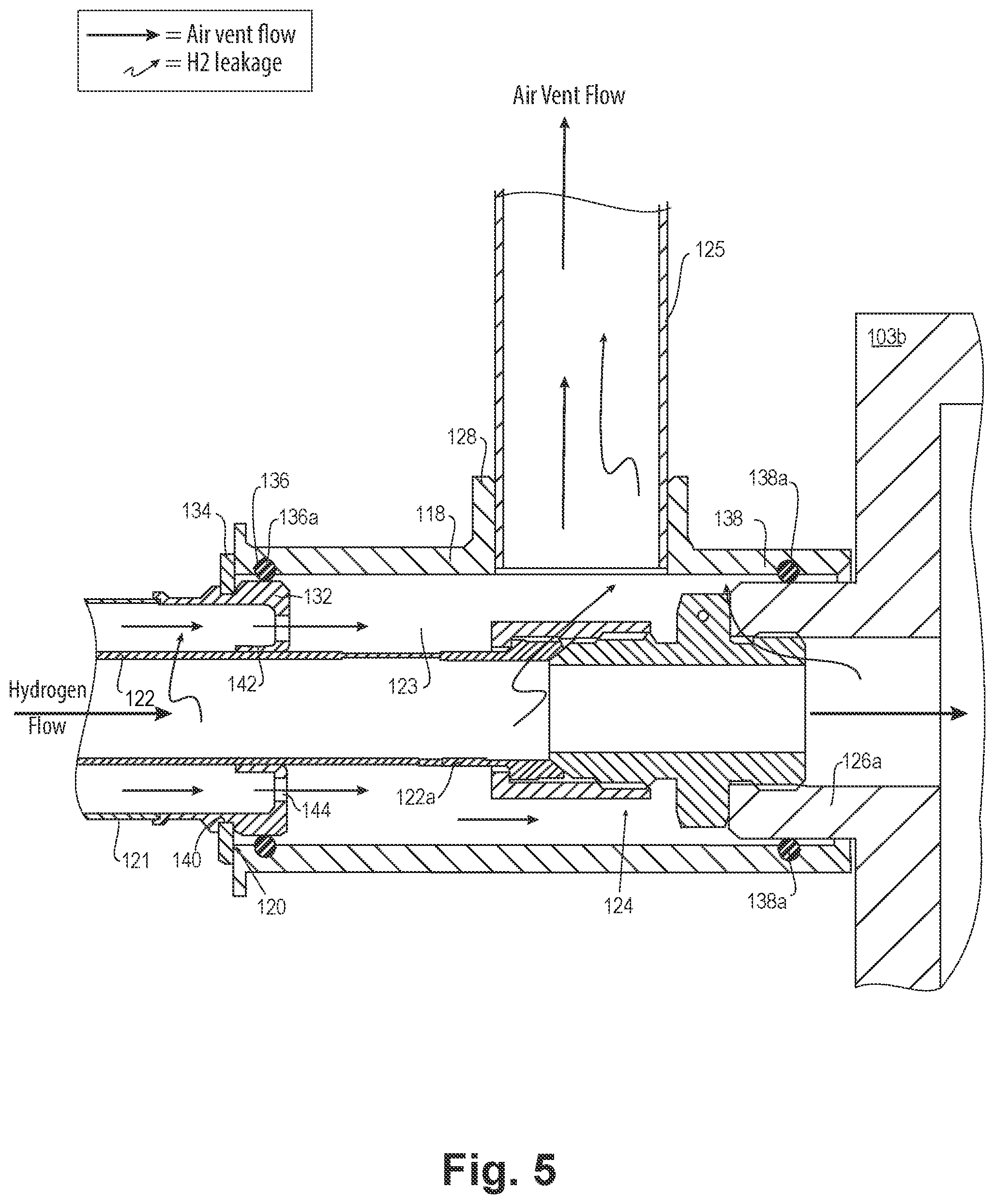 Patent US12092031 Figure 5 – Sweep flow structures for fuel systems