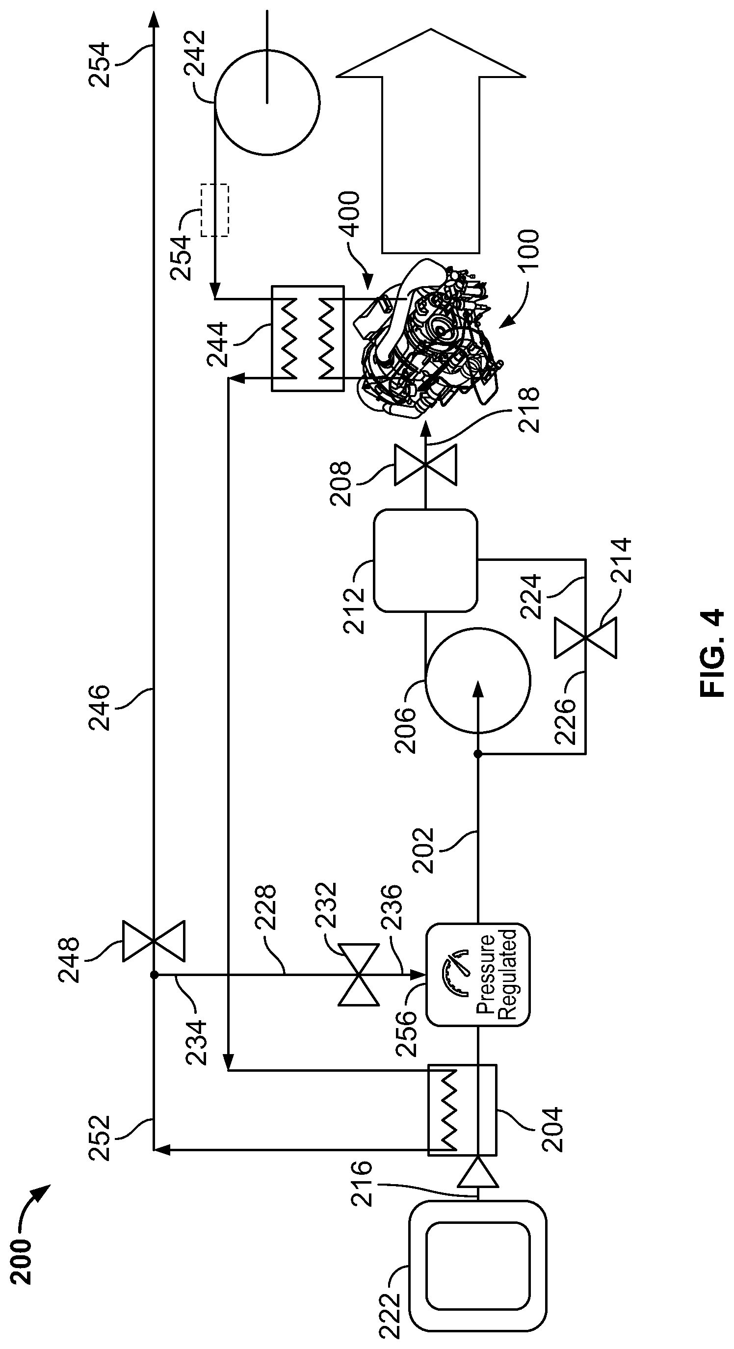 Patent US12092032 Figure 4 – Gas turbine engine hydrogen supply system and method