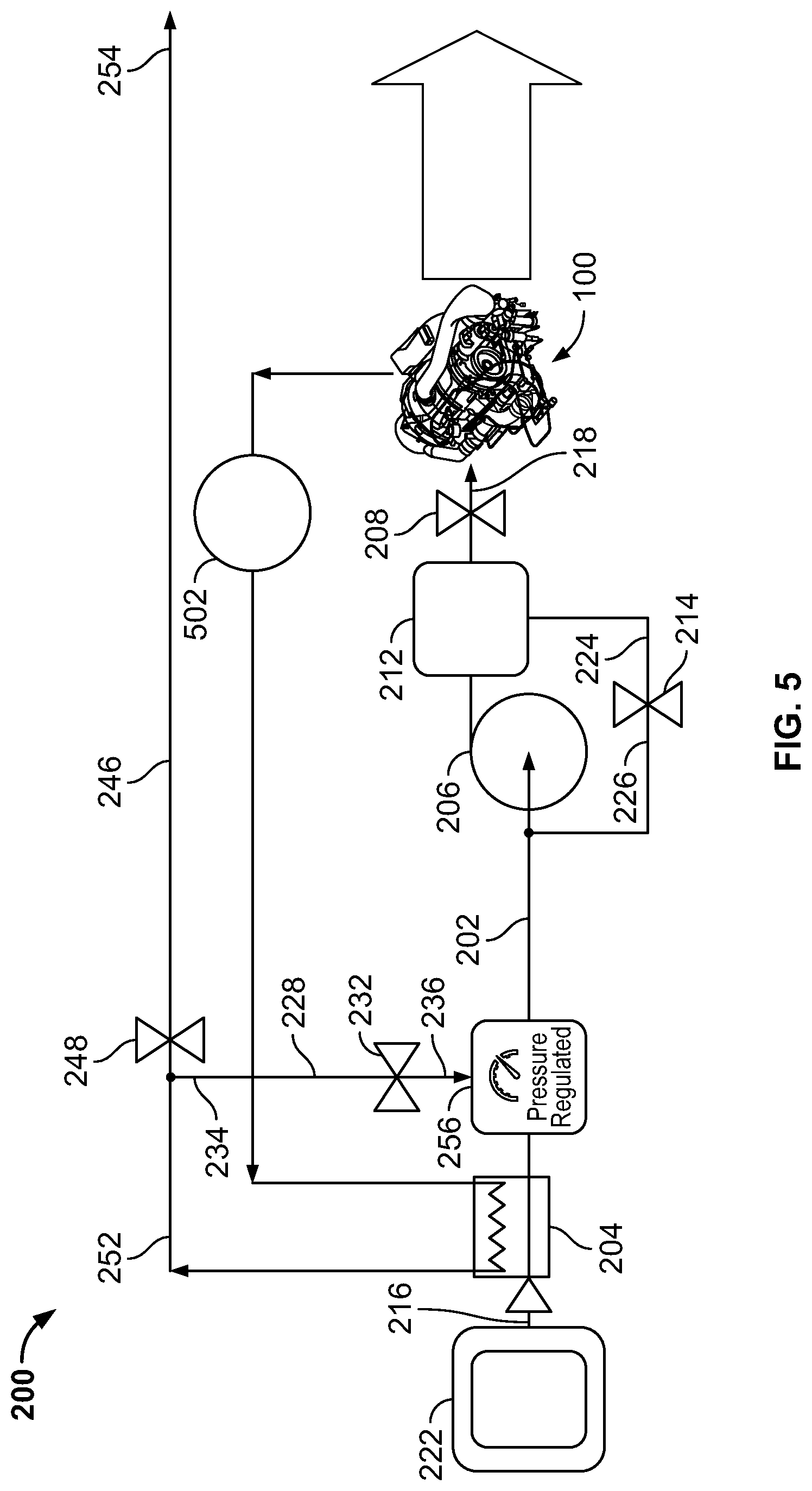 Patent US12092032 Figure 5 – Gas turbine engine hydrogen supply system and method