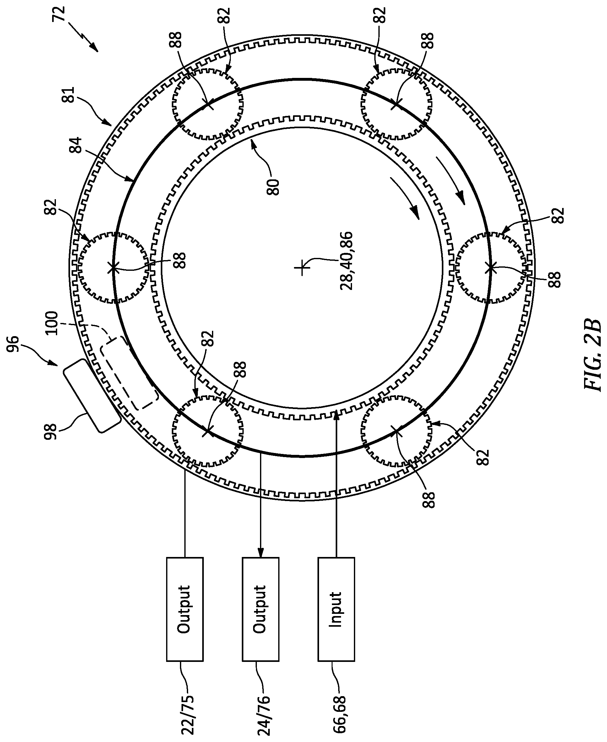 Patent US12092040 Figure 3 – Selective power distribution for an aircraft propulsion system