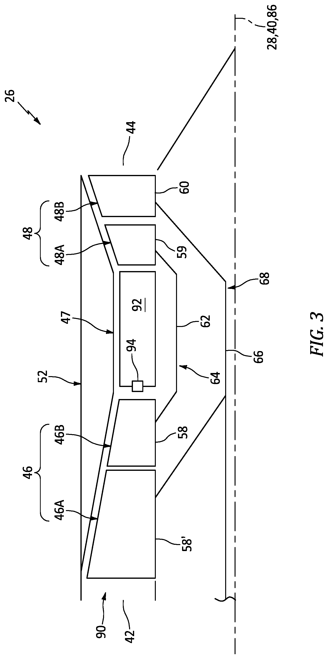 Patent US12092040 Figure 5 – Selective power distribution for an aircraft propulsion system