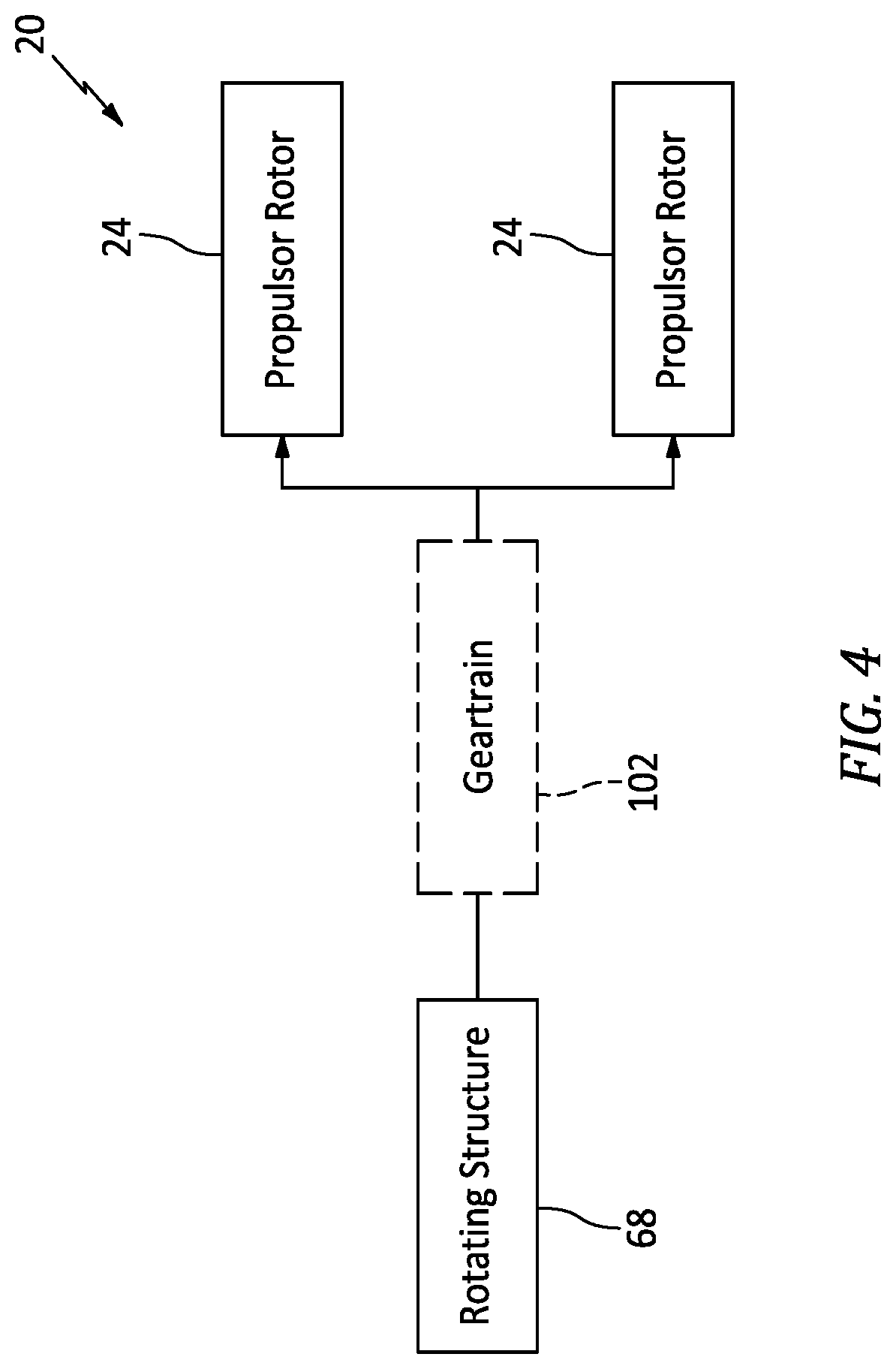Patent US12092040 Figure 6 – Selective power distribution for an aircraft propulsion system