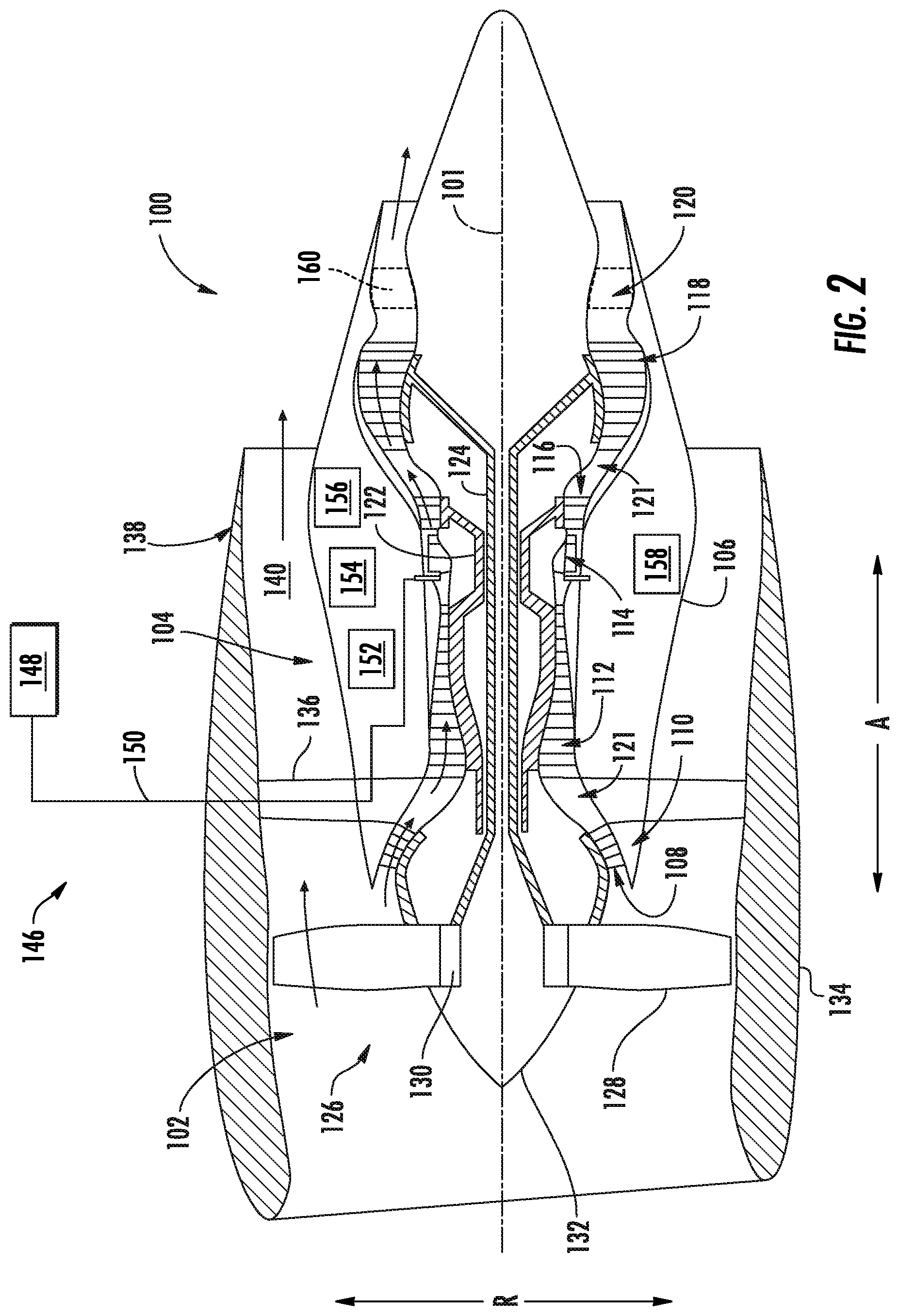 Patent US12092042 Figure 2 – Hydrogen fuel system
