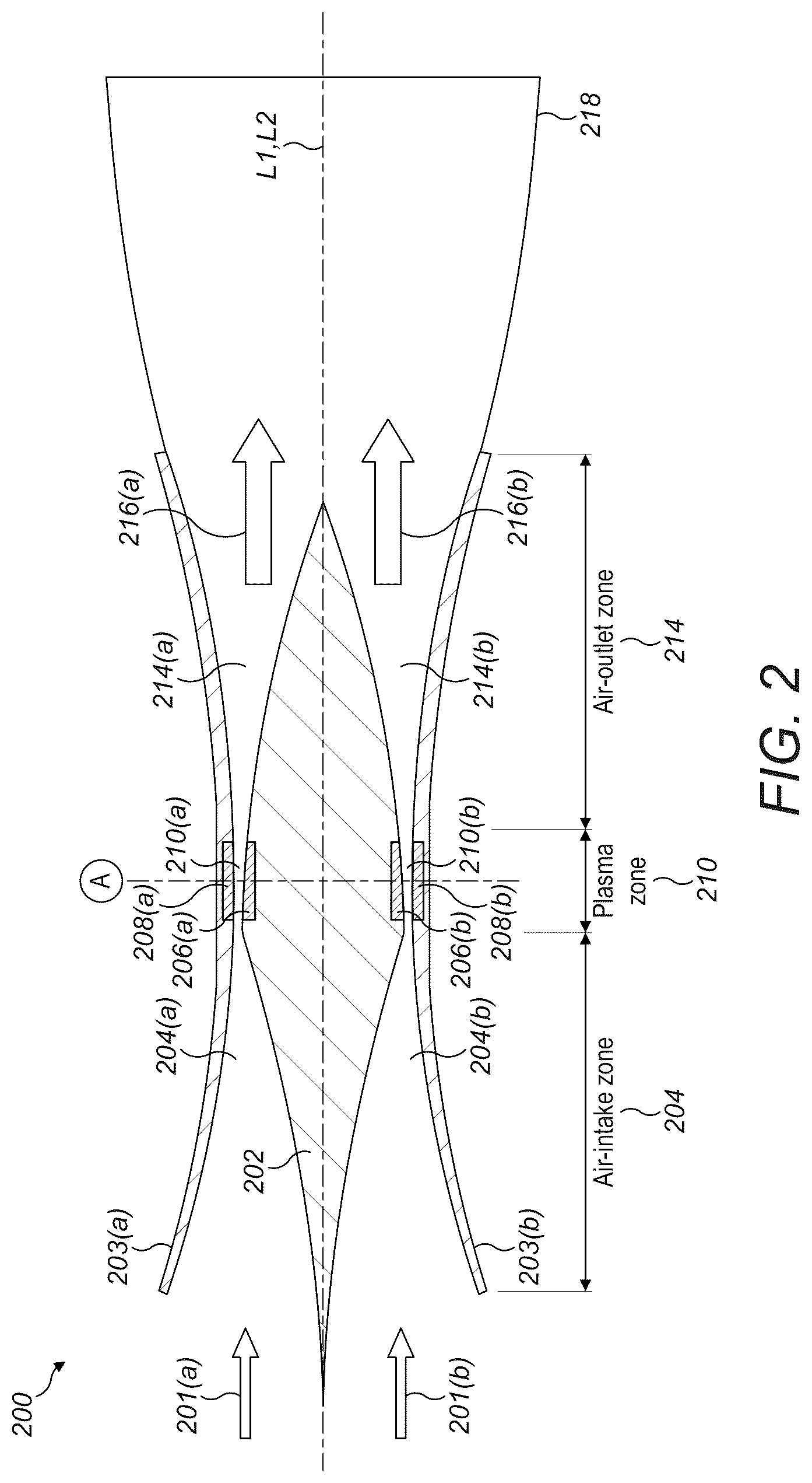 Patent US12092055 Figure 2 – Pulsed-plasma-discharge engine and its method of operation