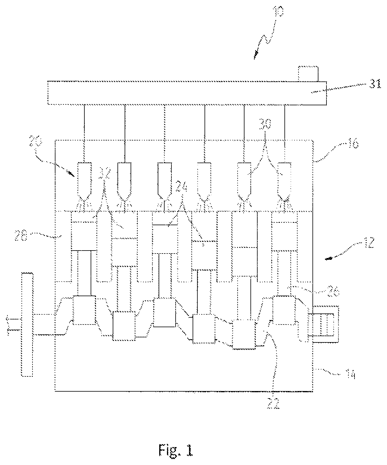 Patent US12092060 Figure 1 – Fuel injector with flexible member