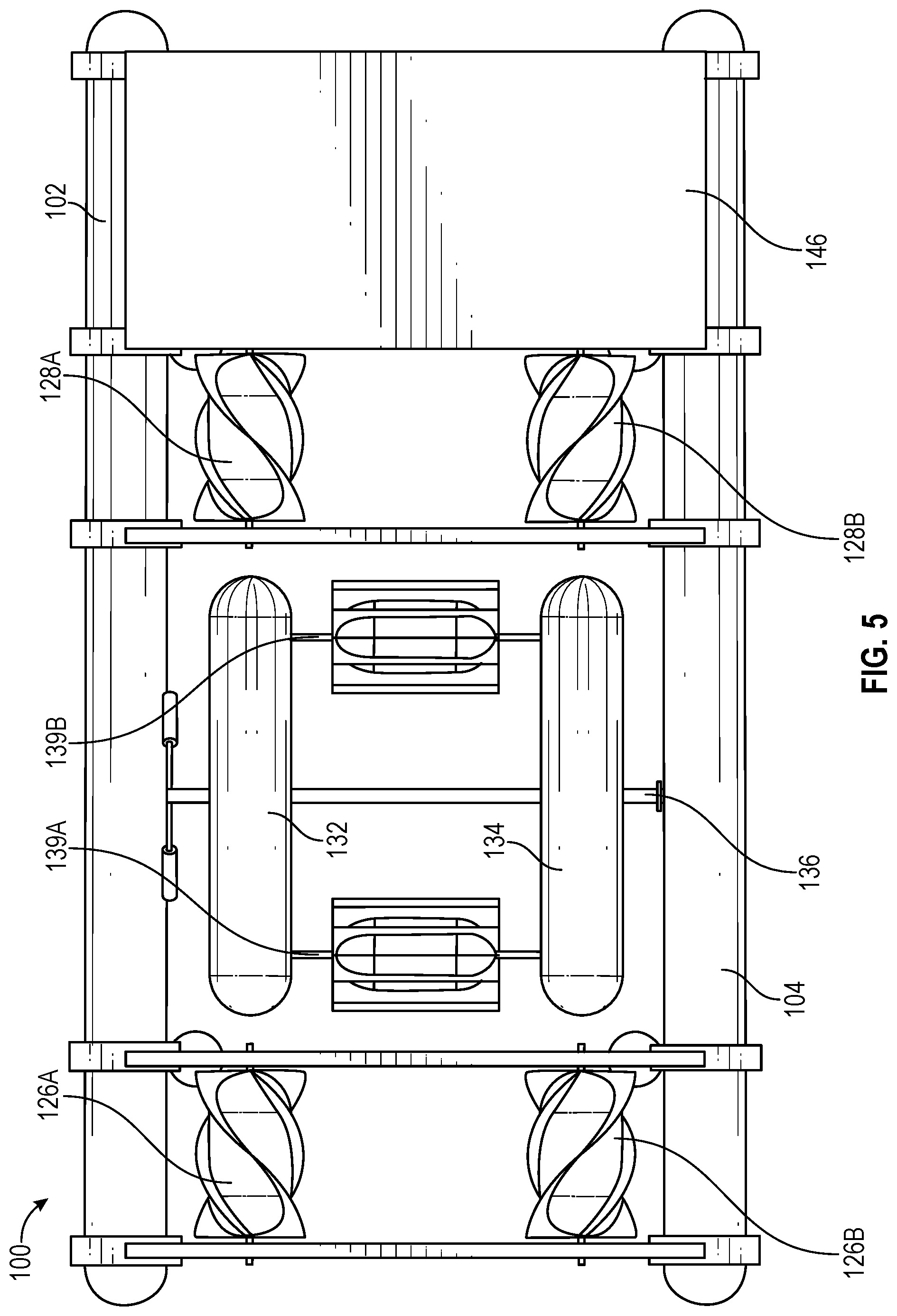 Patent US12092066 Figure 5 – Ocean wave and tidal current energy conversion system
