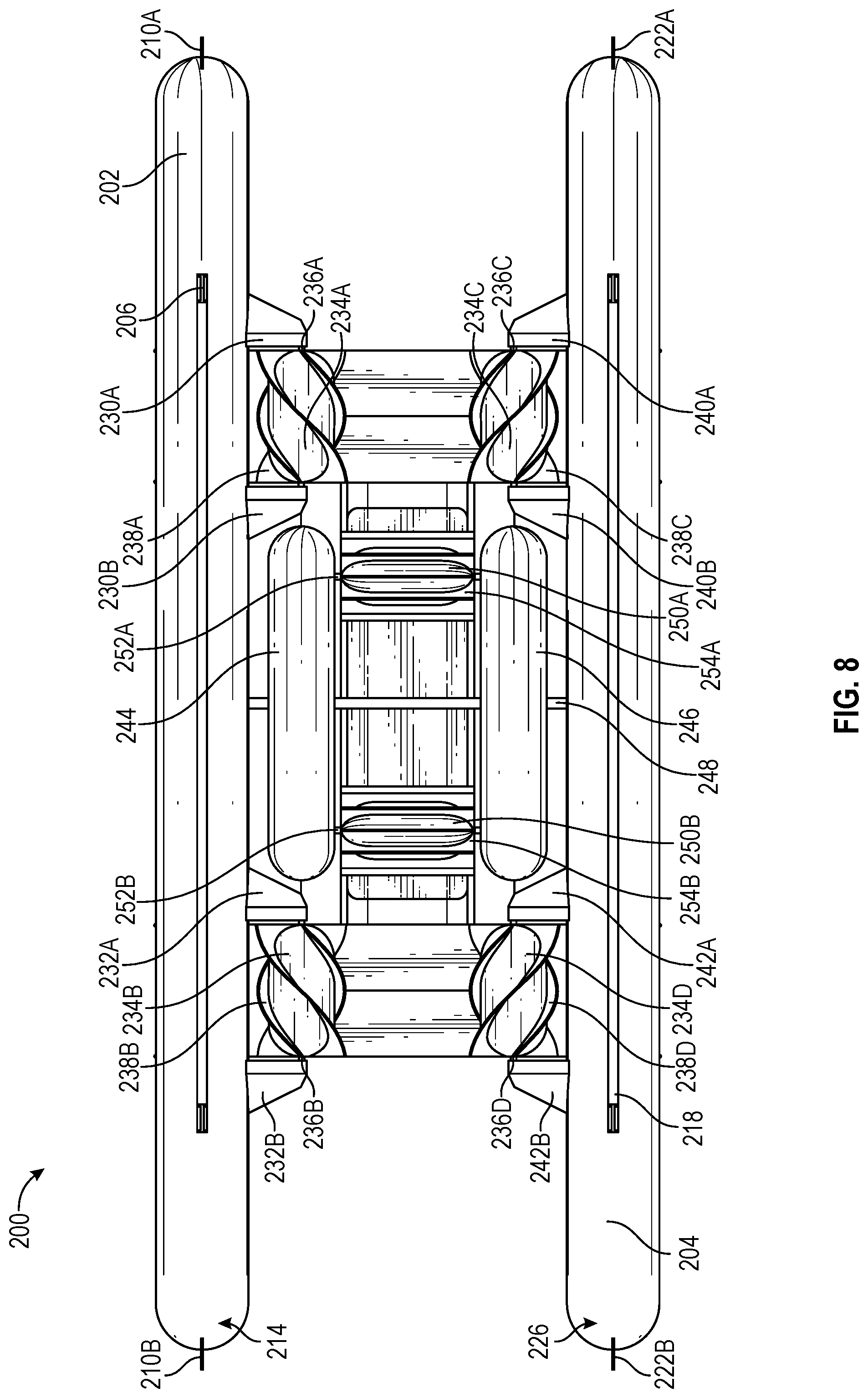 Patent US12092066 Figure 8 – Ocean wave and tidal current energy conversion system
