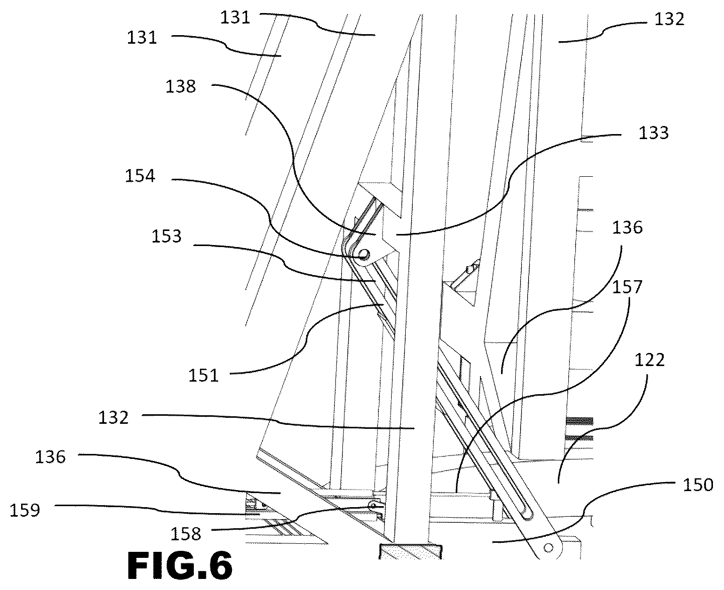 Patent US12092074 Figure 6 – System for erecting a tower and corresponding method