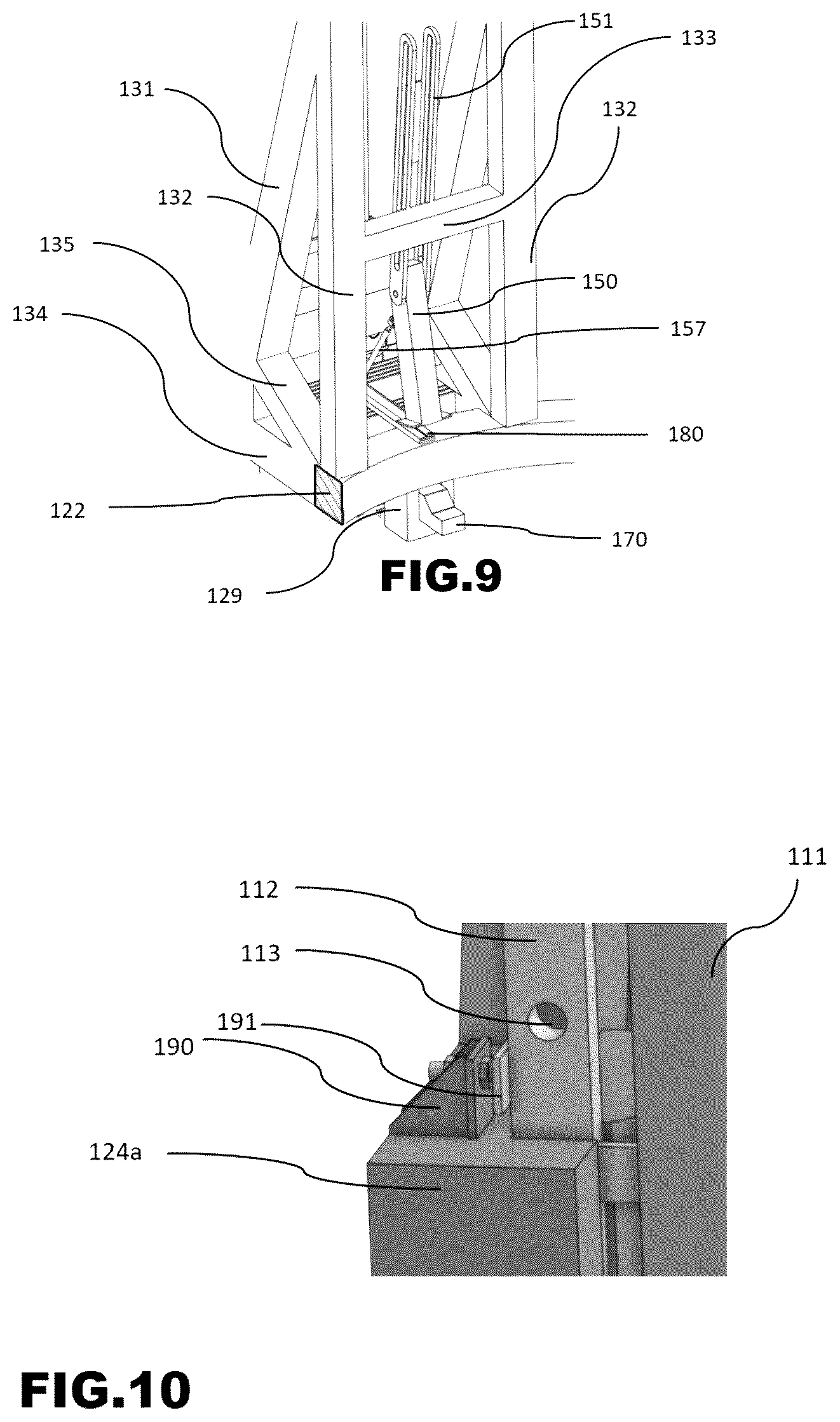Patent US12092074 Figure 8 – System for erecting a tower and corresponding method