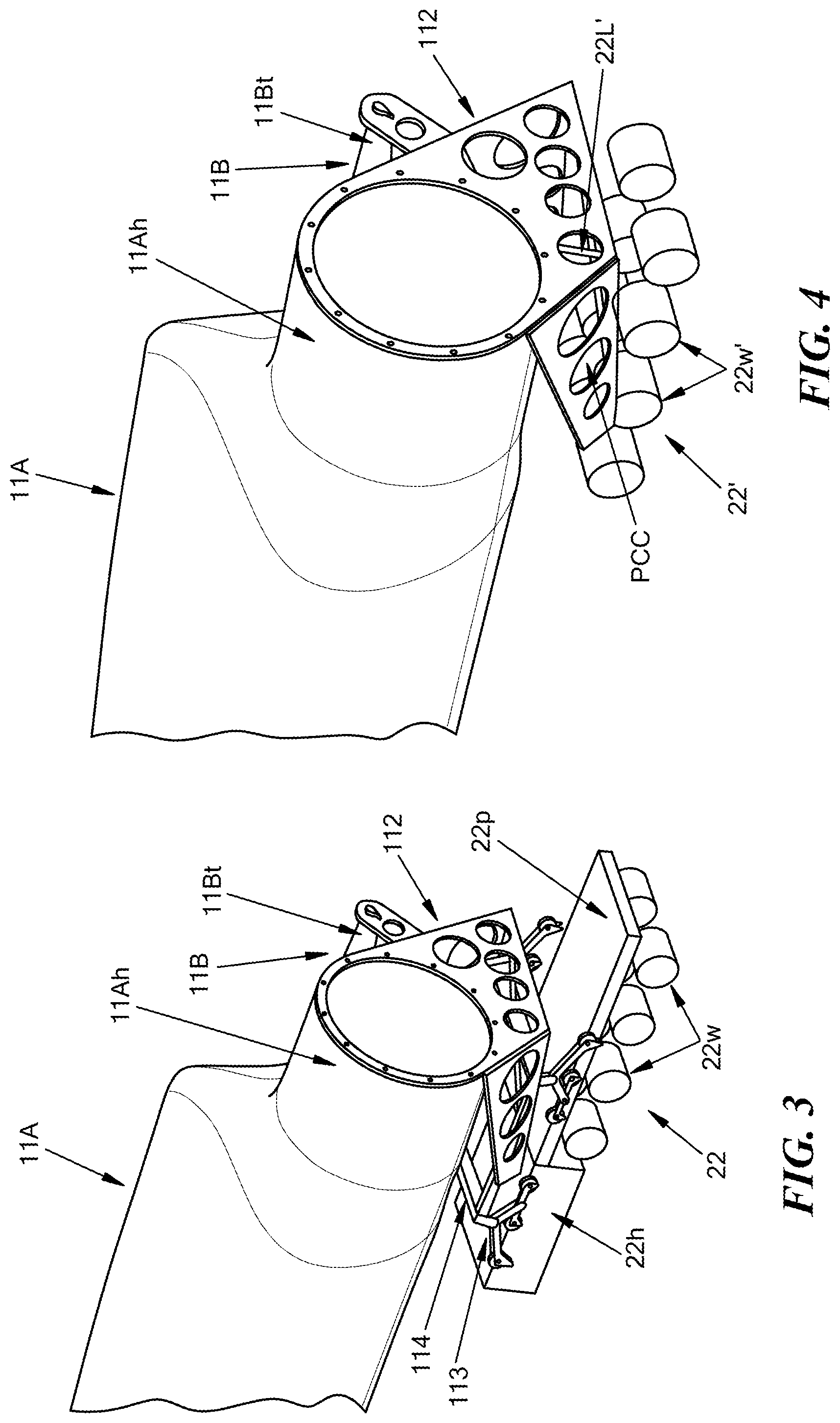 Patent US12092076 Figure 5 – Systems, methods, and vehicles for transporting large cargo onto and off a transport vehicle