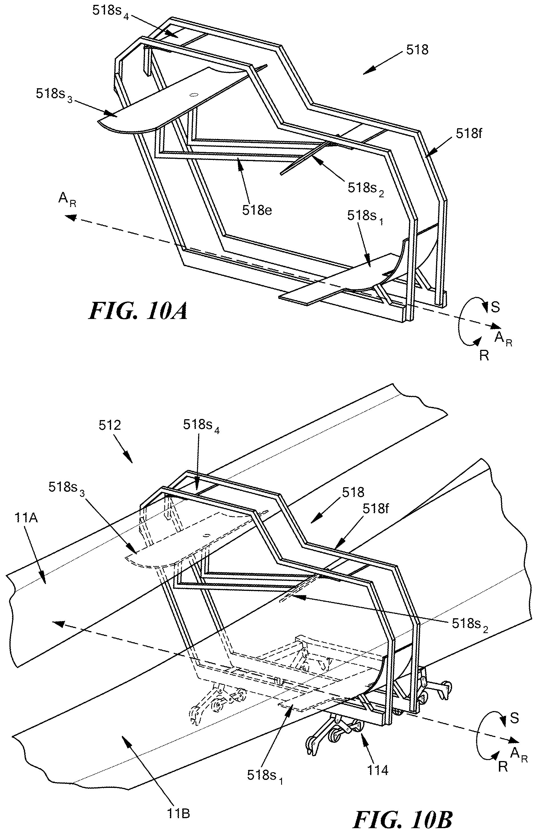 Patent US12092076 Figure 10 – Systems, methods, and vehicles for transporting large cargo onto and off a transport vehicle