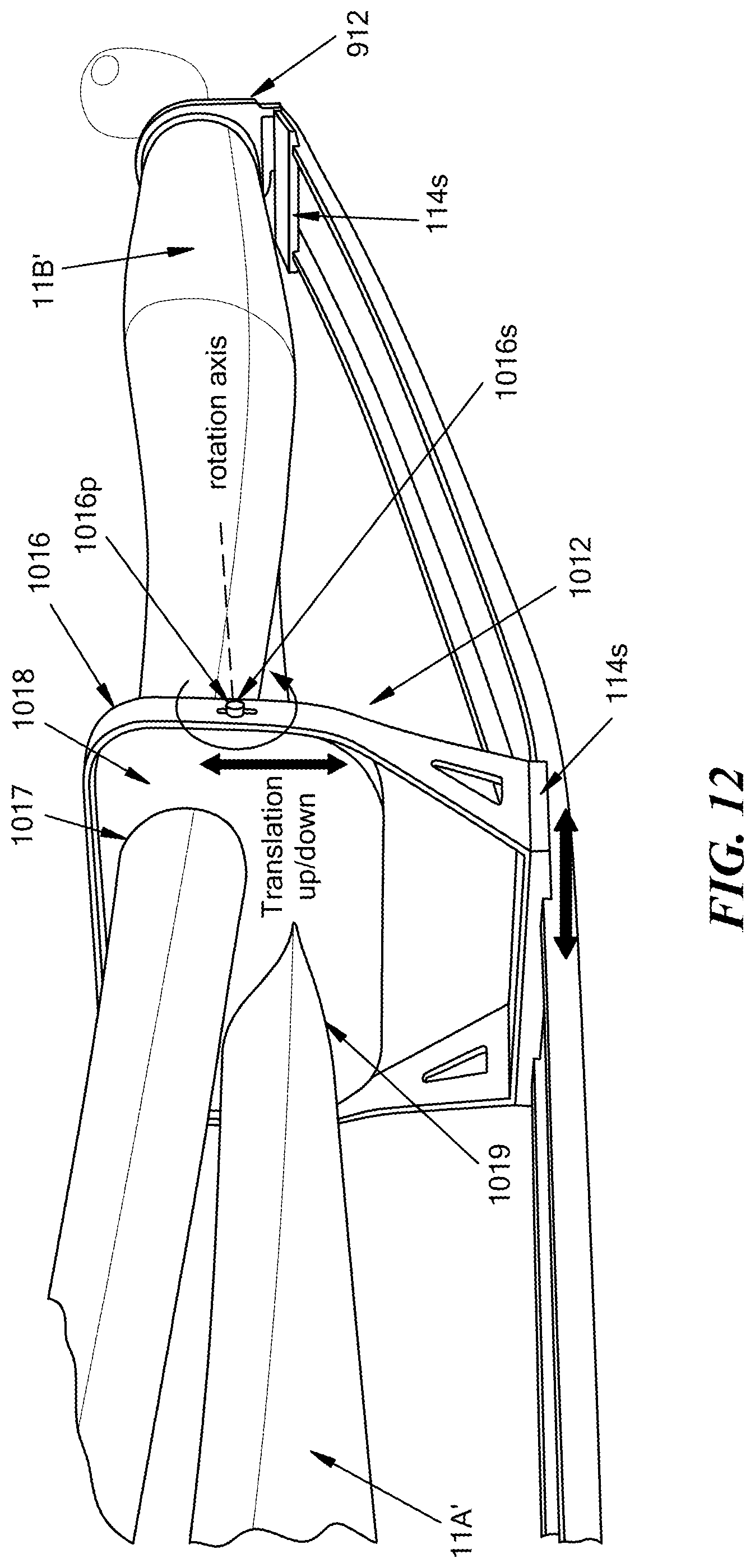Patent US12092076 Figure 12 – Systems, methods, and vehicles for transporting large cargo onto and off a transport vehicle