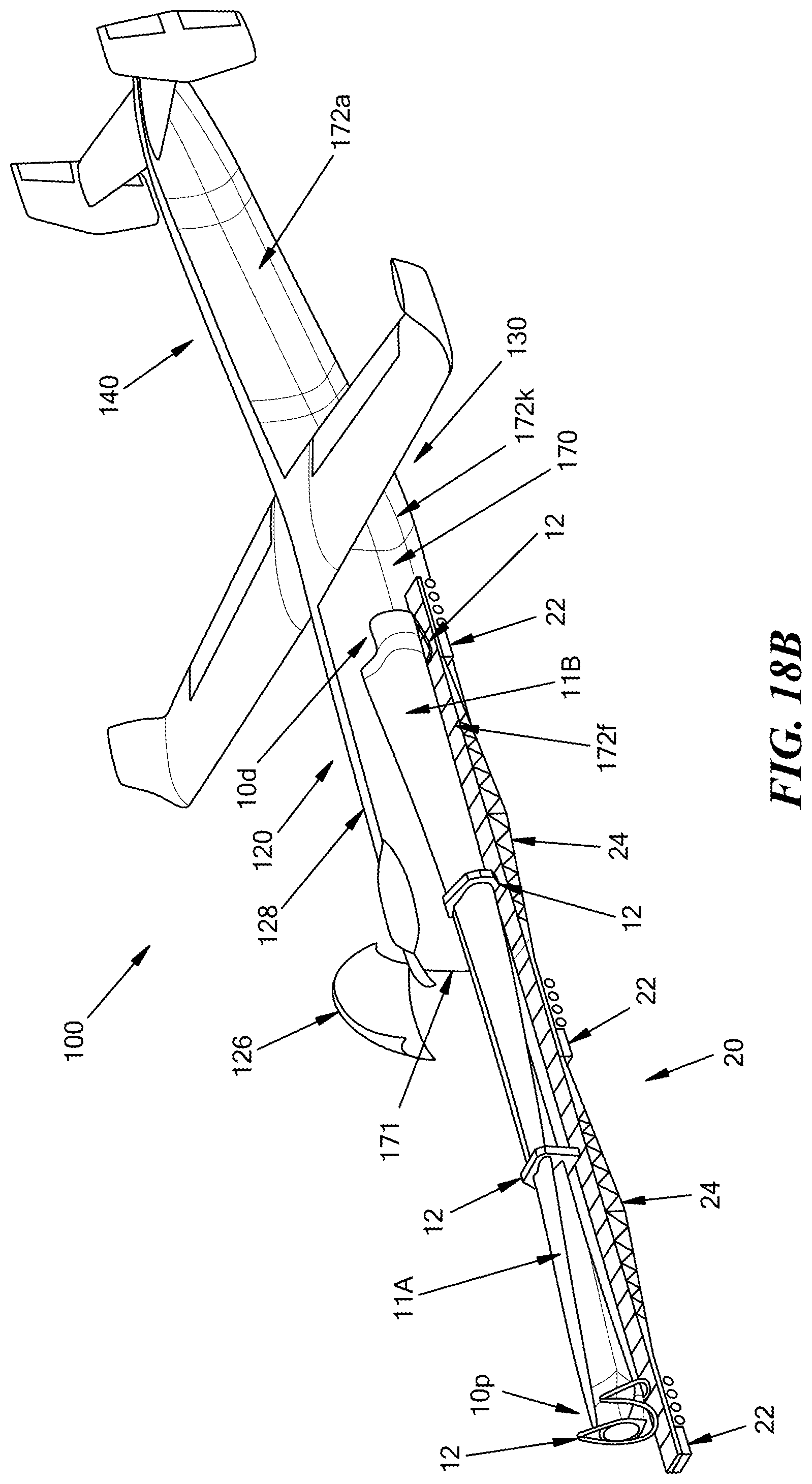 Patent US12092076 Figure 19 – Systems, methods, and vehicles for transporting large cargo onto and off a transport vehicle