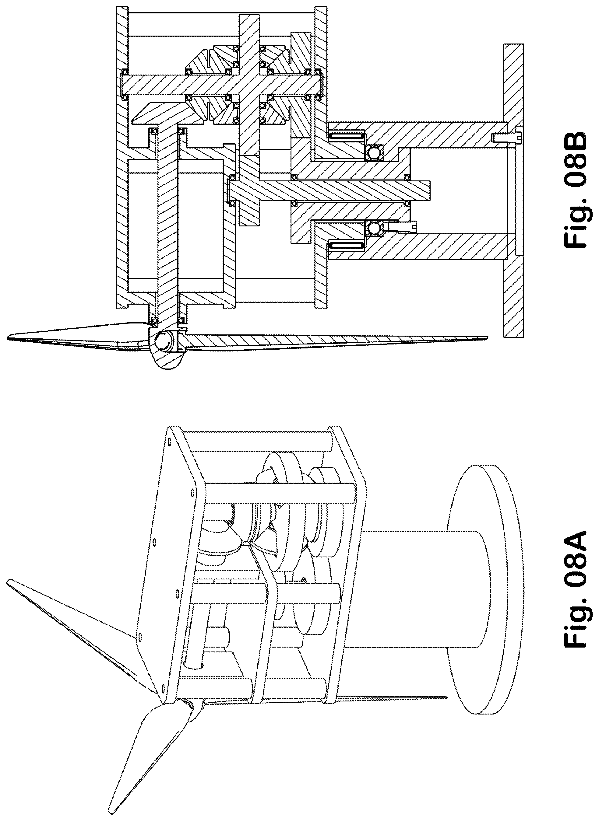 Patent US12092077 Figure 7 – Transmission of endless rotation to a shaft on an endlessly rotating carrier independently of the rotation of the carrier