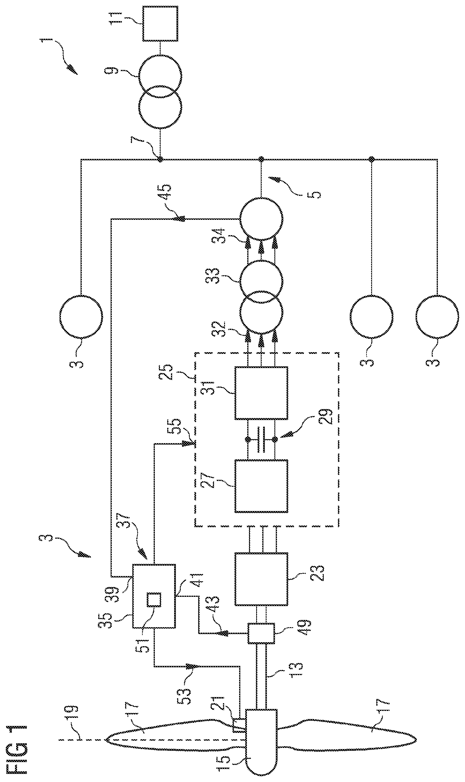 Patent US12092081 Figure 1 – Estimating of inertial response power of a wind turbine
