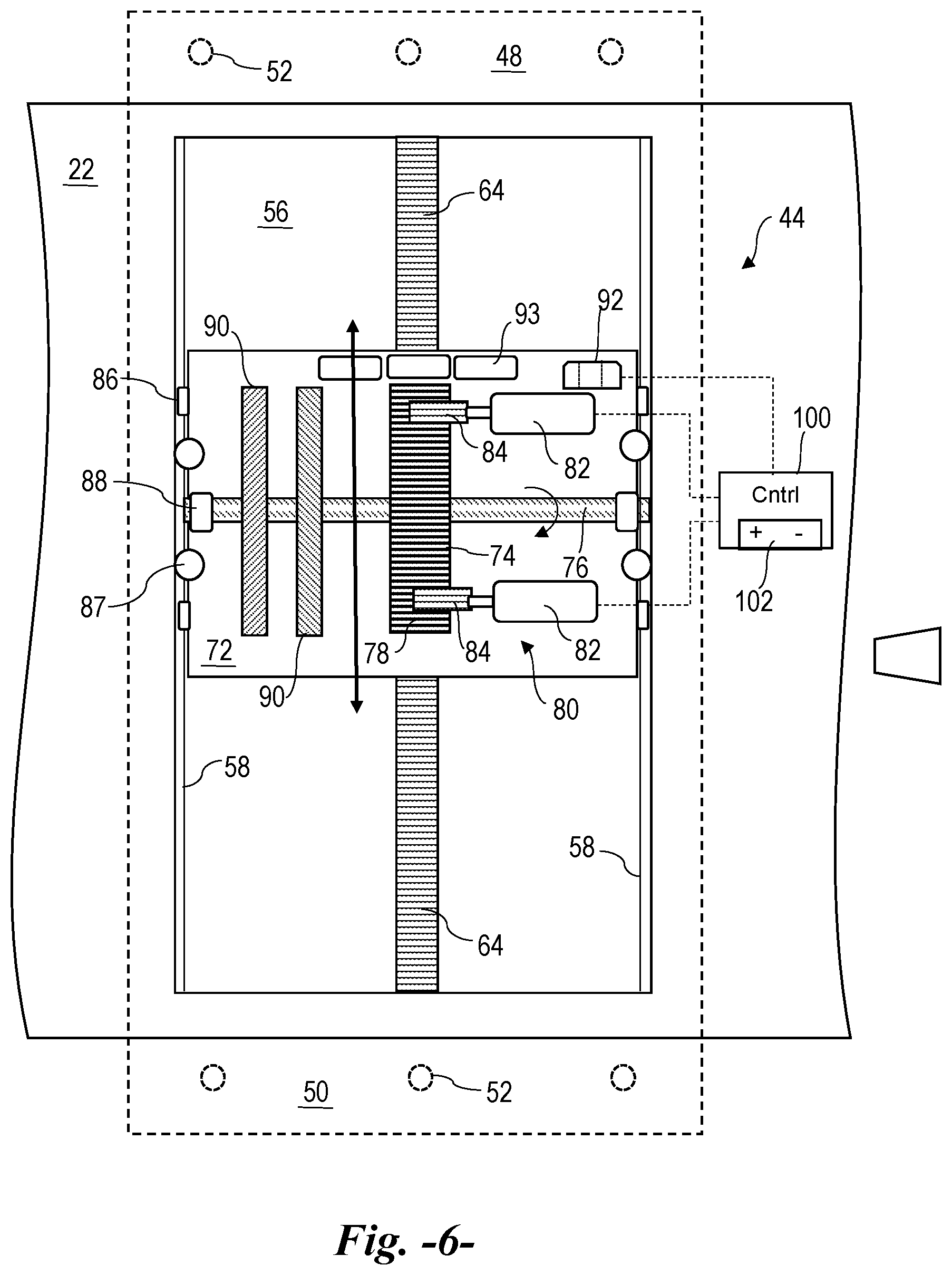 Patent US12092082 Figure 5 – System and method for use of an automatically tunable spring mass damper to reduce vibrations in wind turbine blades