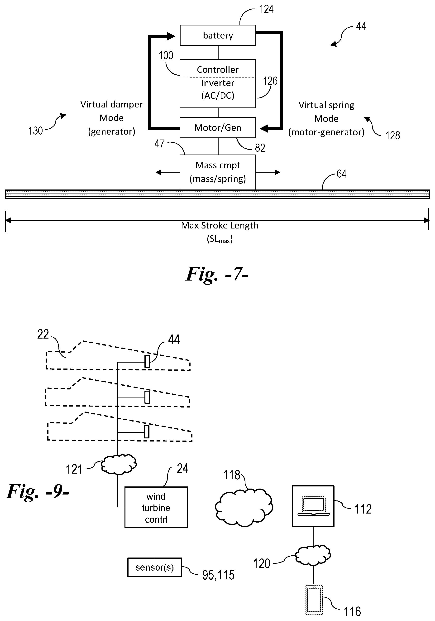 Patent US12092082 Figure 6 – System and method for use of an automatically tunable spring mass damper to reduce vibrations in wind turbine blades