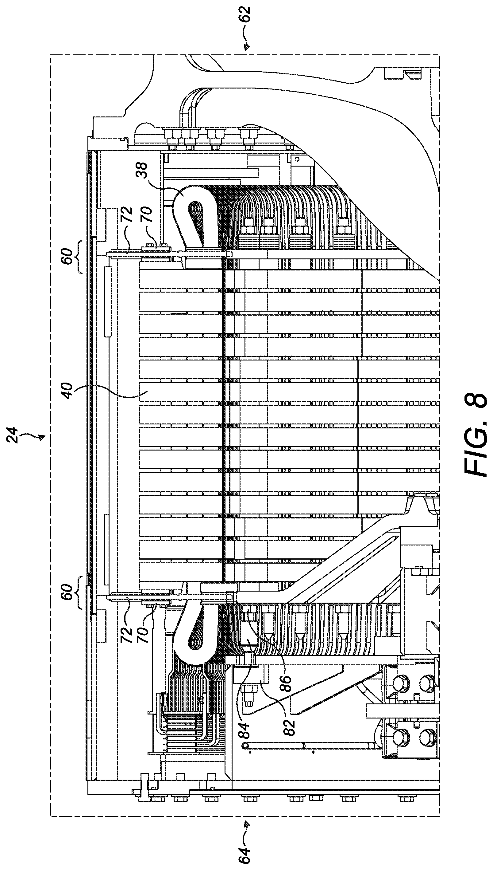 Patent US12092084 Figure 8 – Locking mechanism for a wind turbine generator