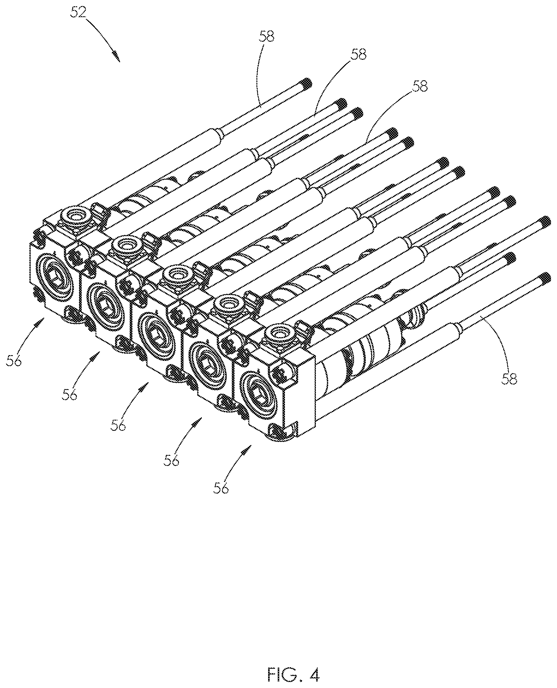 Patent US12092087 Figure 4 – Fluid end assembly