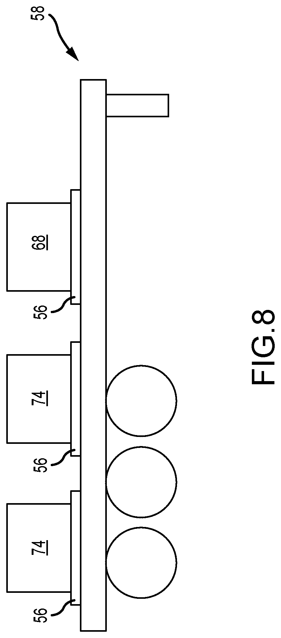Patent US12092095 Figure 8 – Constant voltage power distribution system for use with an electric hydraulic fracturing system