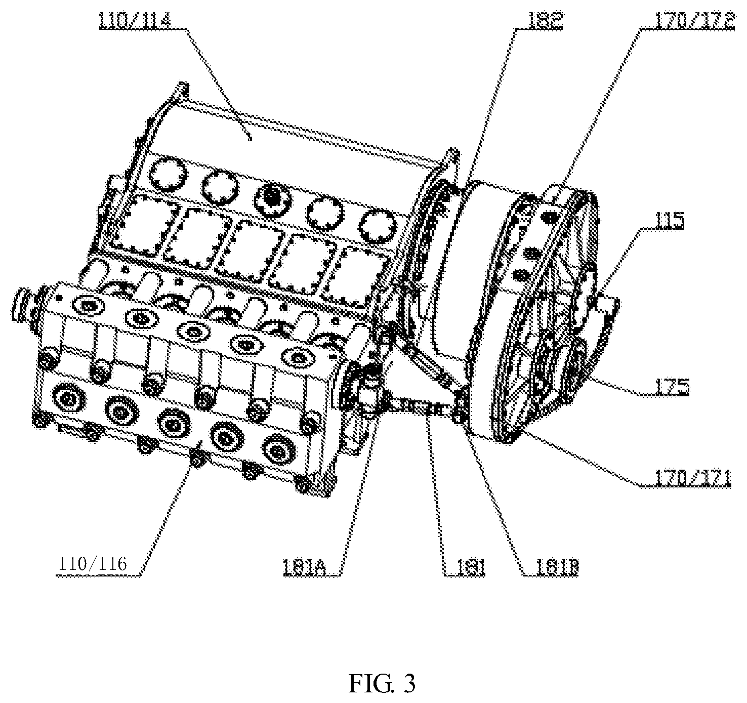 Patent US12092097 Figure 2 – Fracturing apparatus and vibration reduction method thereof
