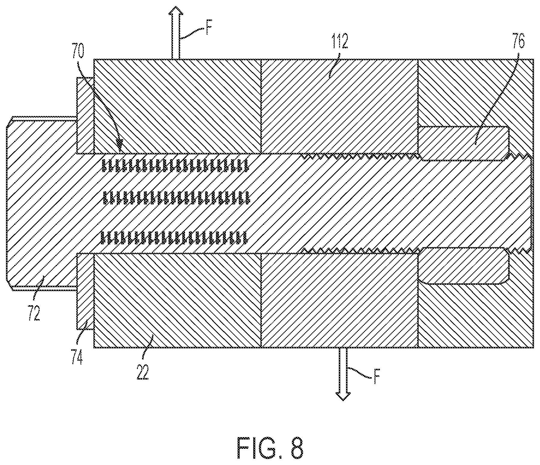 Patent US12092100 Figure 5 – Systems and method for use of single mass flywheel alongside torsional vibration damper assembly for single acting reciprocating pump