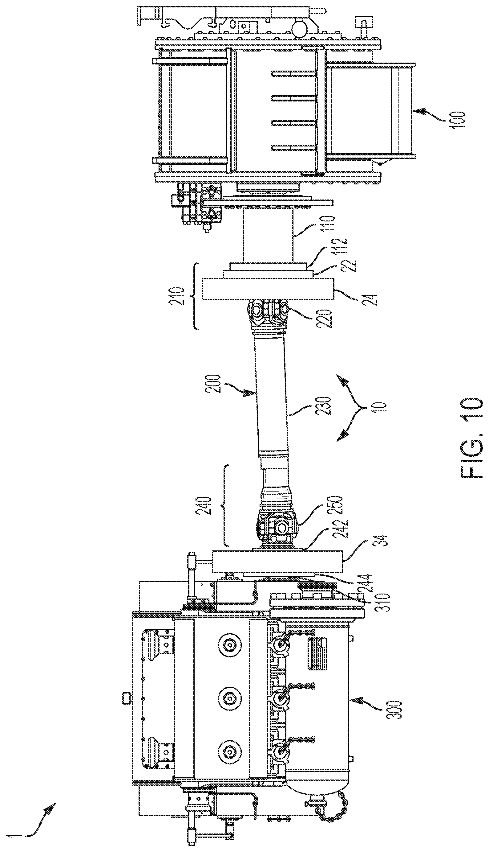 Patent US12092100 Figure 7 – Systems and method for use of single mass flywheel alongside torsional vibration damper assembly for single acting reciprocating pump