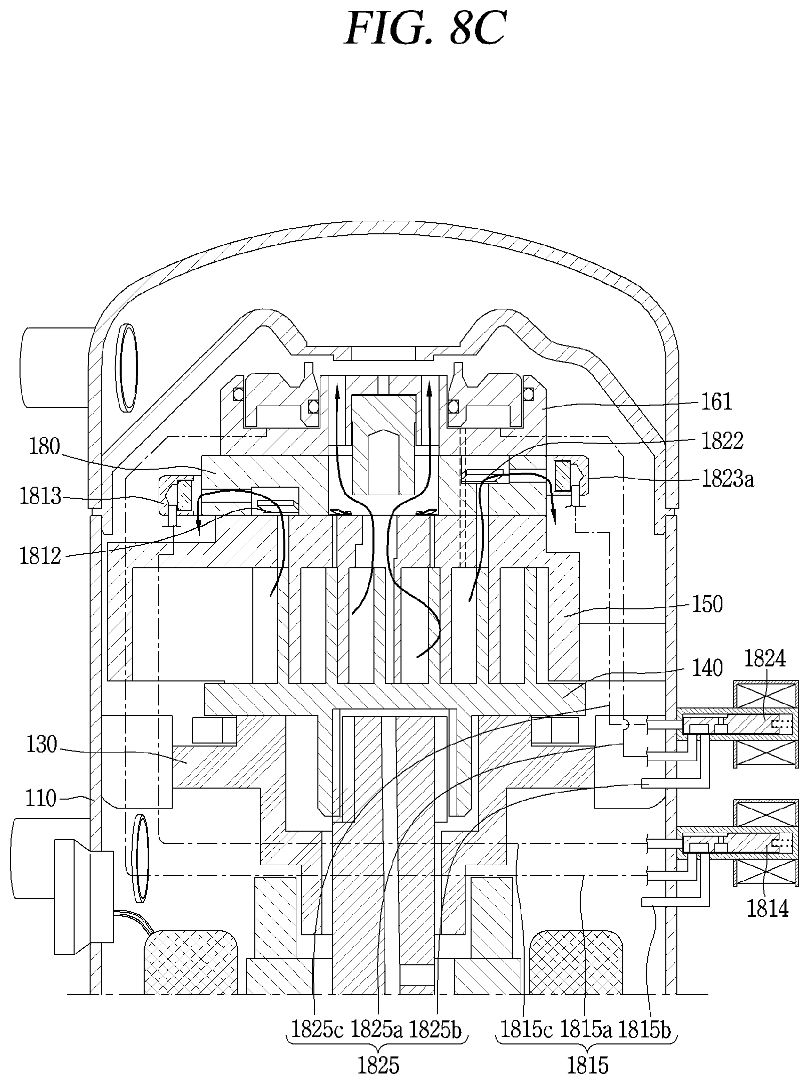 Patent US12092109 Figure 10 – Scroll compressor