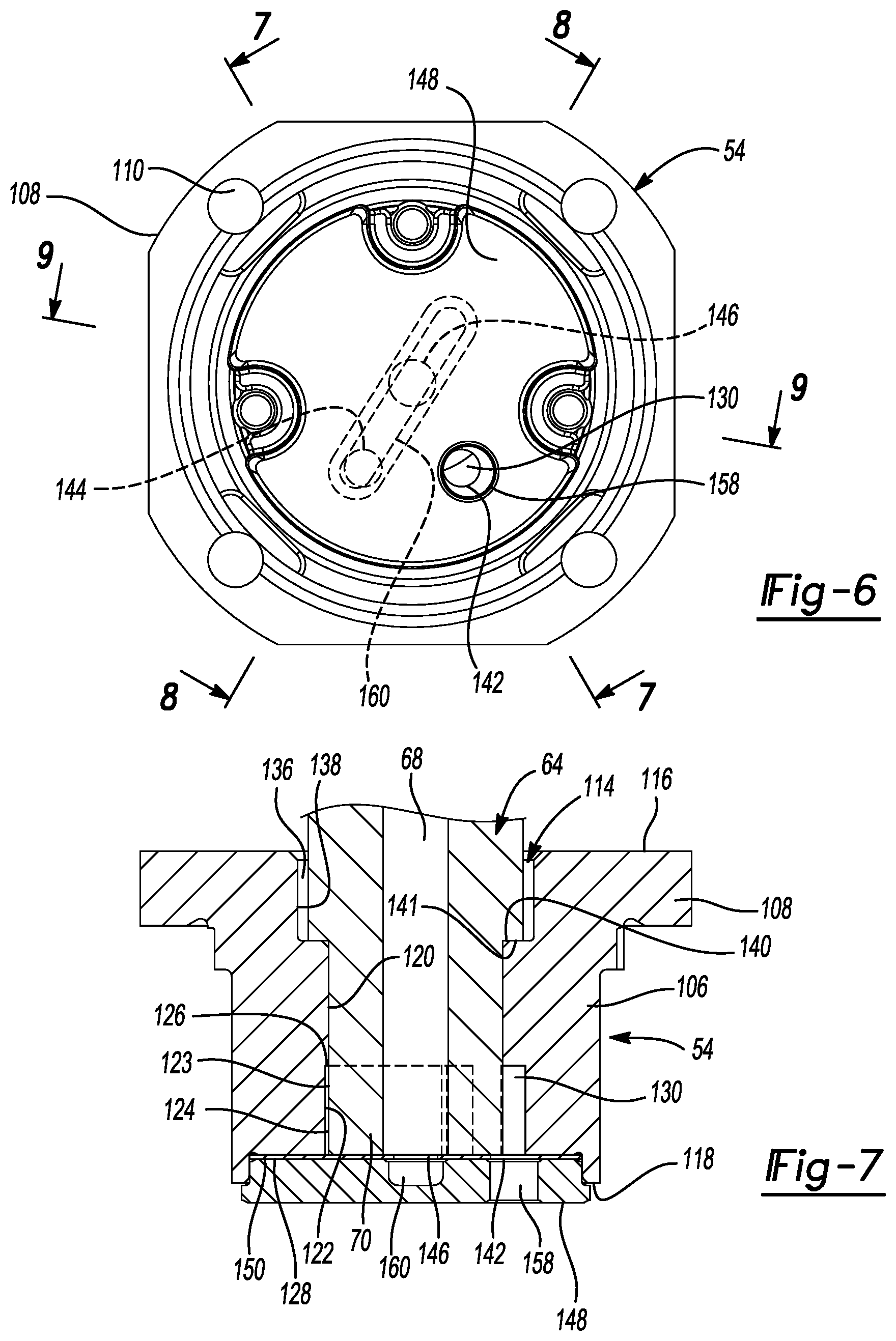 Patent US12092111 Figure 4 – Compressor with oil pump