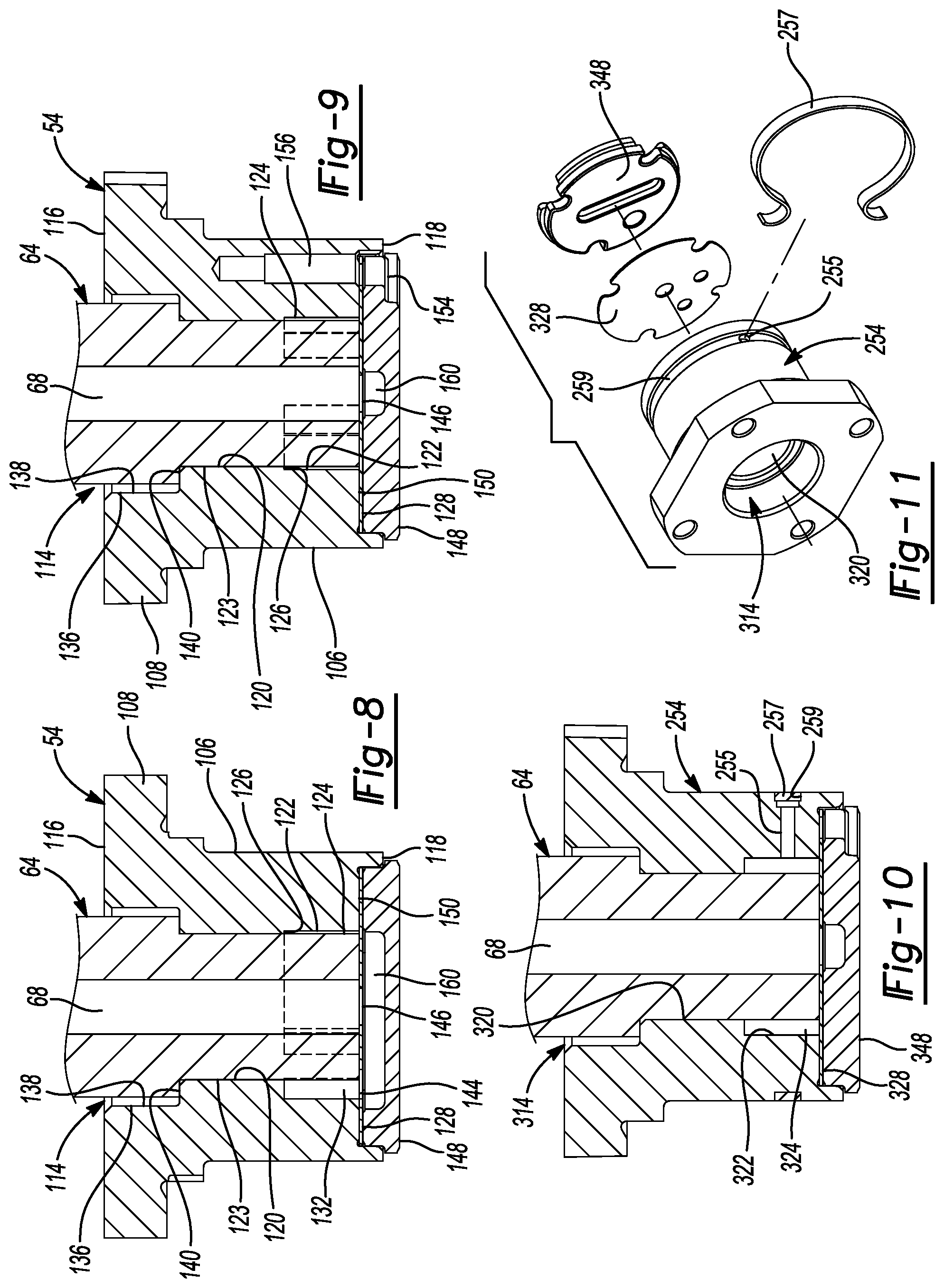 Patent US12092111 Figure 5 – Compressor with oil pump