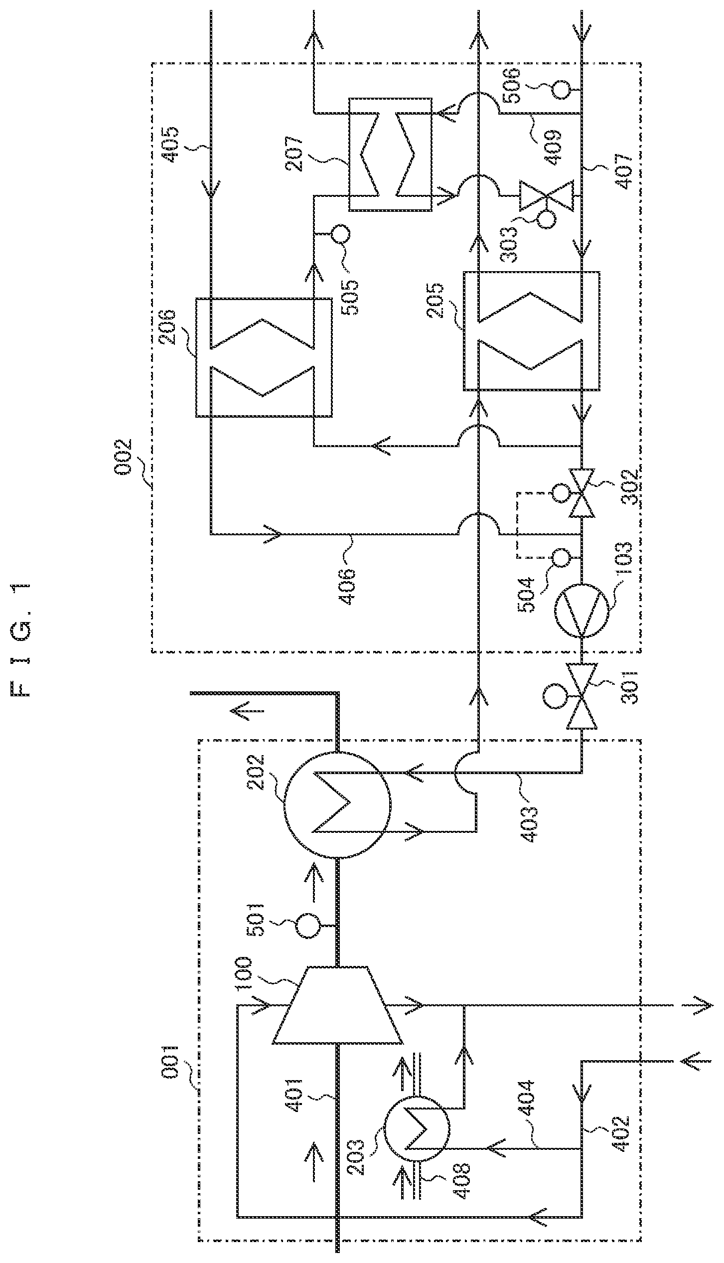 Patent US12092113 Figure 1 – Heat recovery device