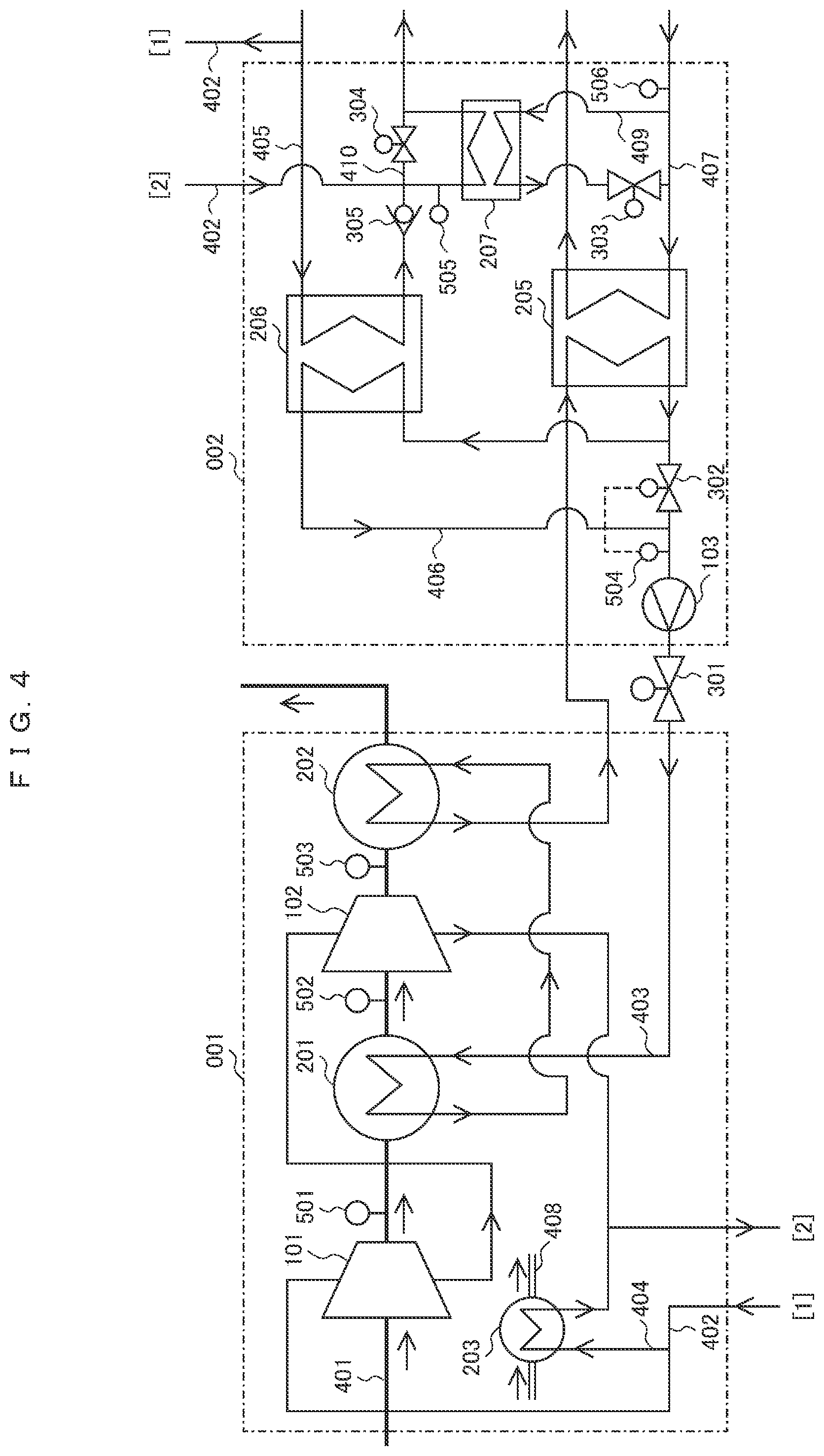 Patent US12092113 Figure 4 – Heat recovery device