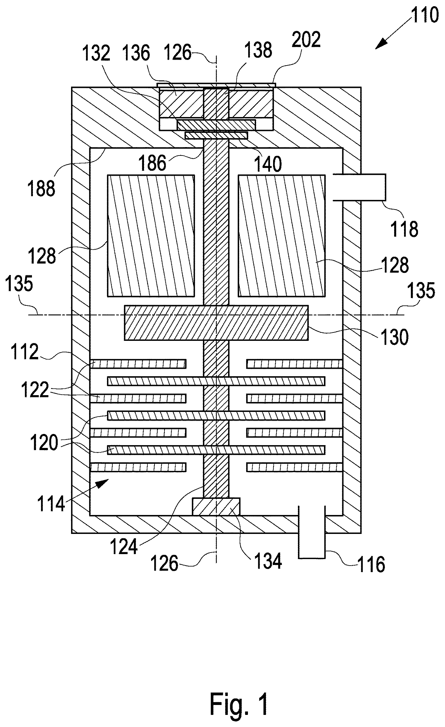 Patent US12092119 Figure 1 – Lubricant supply system and vacuum pump