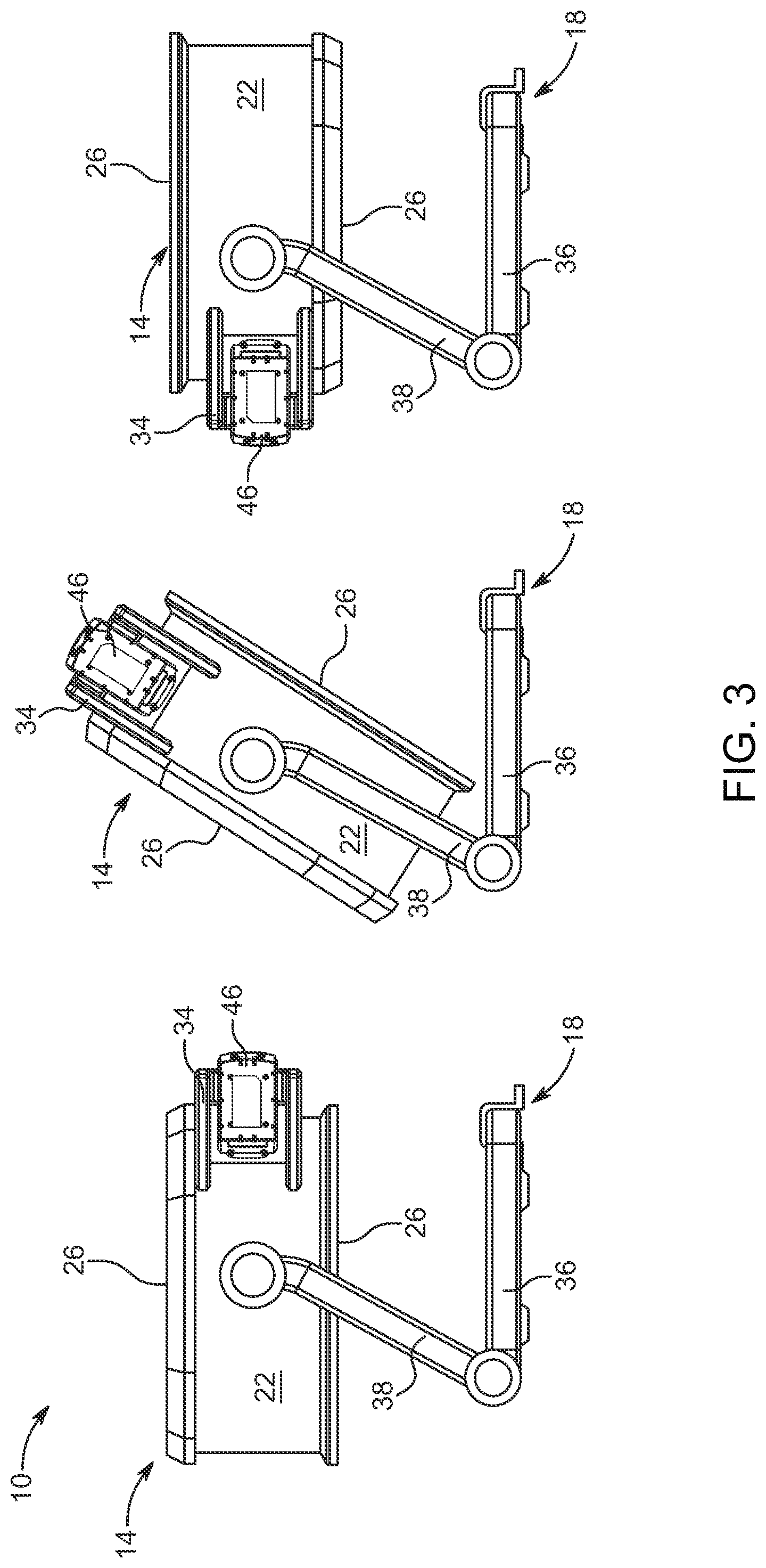 Patent US12092120 Figure 2 – Adjustable fan assembly