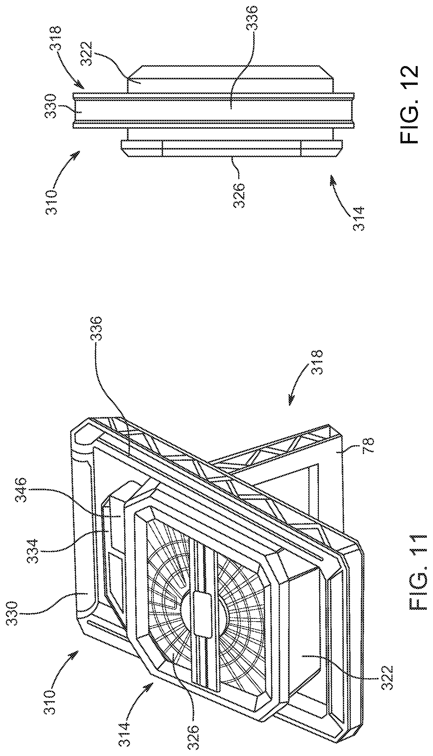 Patent US12092120 Figure 7 – Adjustable fan assembly