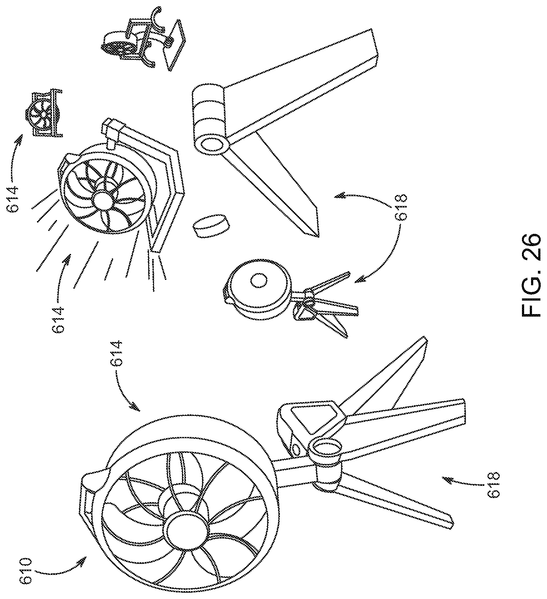 Patent US12092120 Figure 19 – Adjustable fan assembly