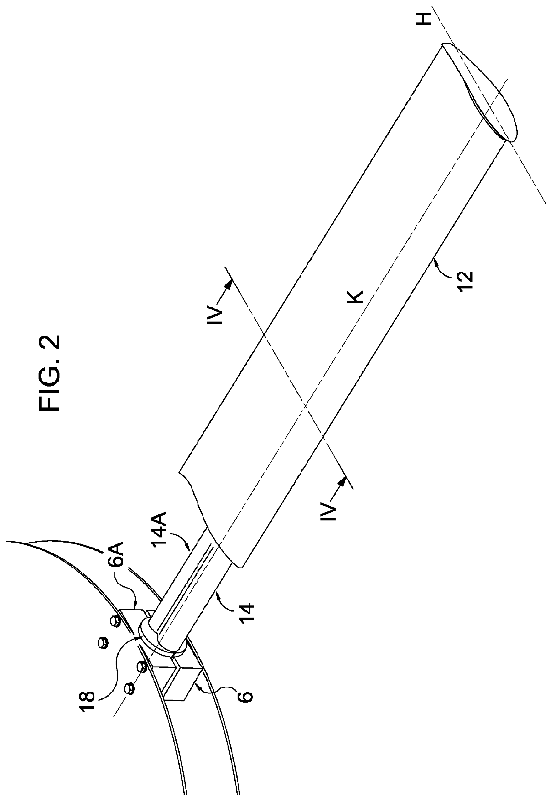 Patent US12092121 Figure 2 – Blade system for fans for industrial use