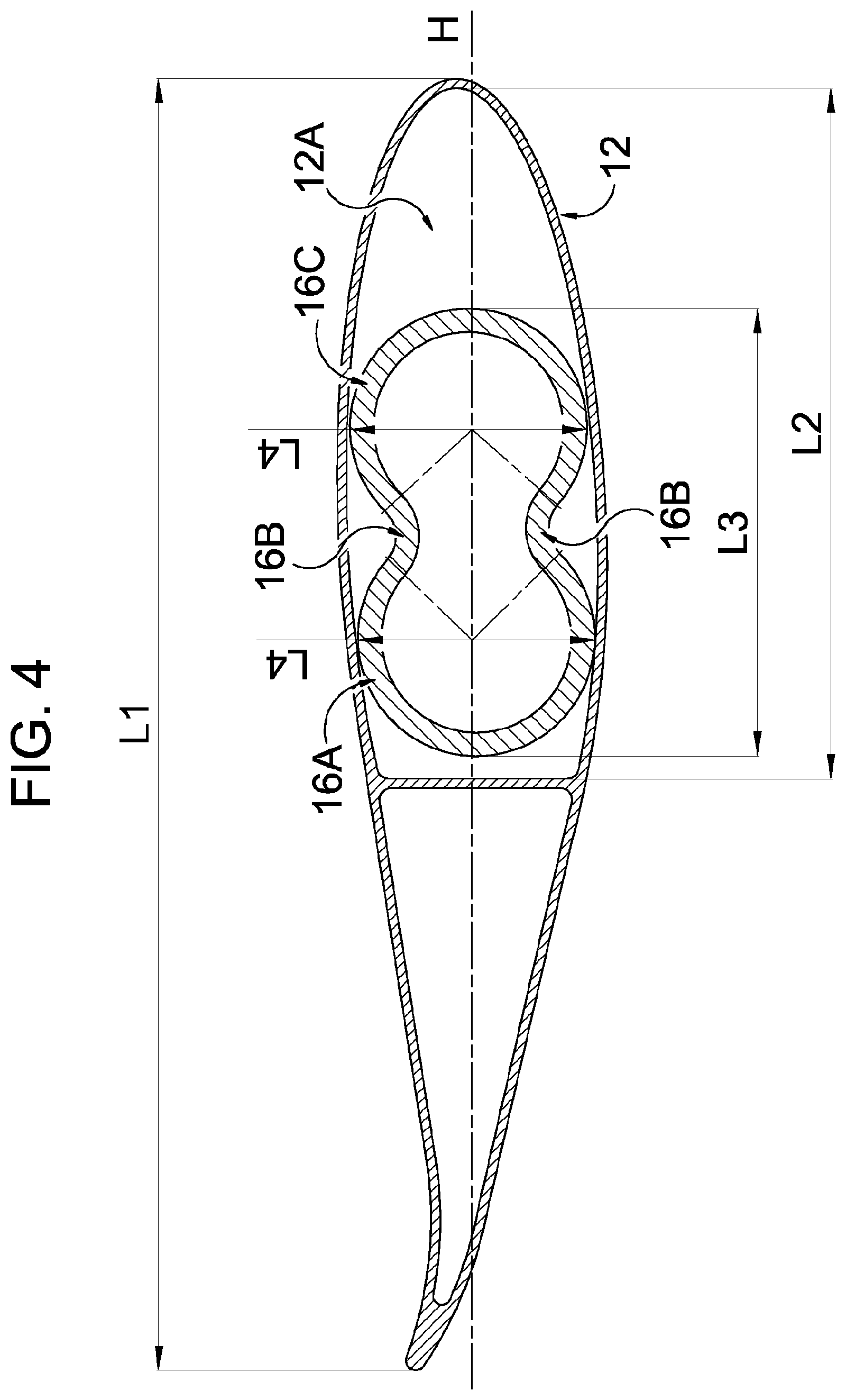 Patent US12092121 Figure 4 – Blade system for fans for industrial use