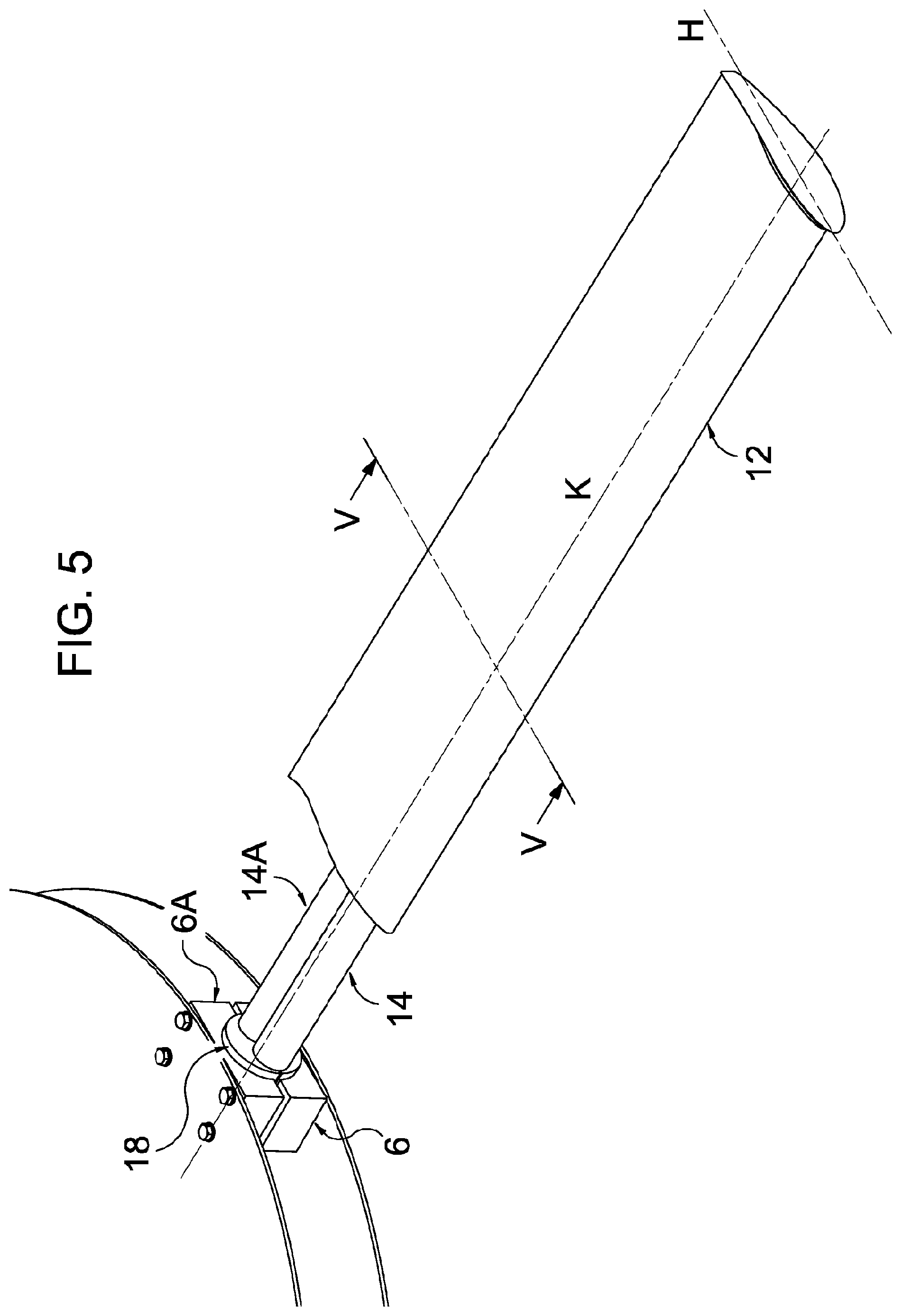 Patent US12092121 Figure 5 – Blade system for fans for industrial use
