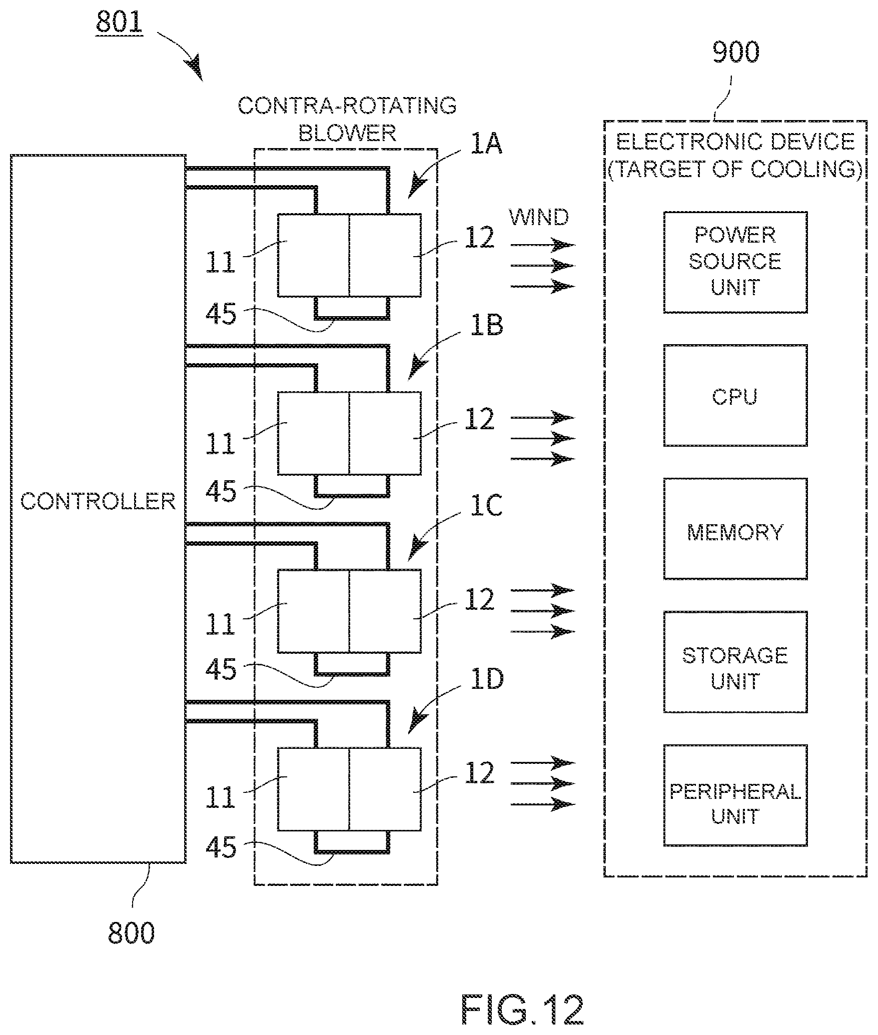 Patent US12092122 Figure 12 – Blower device