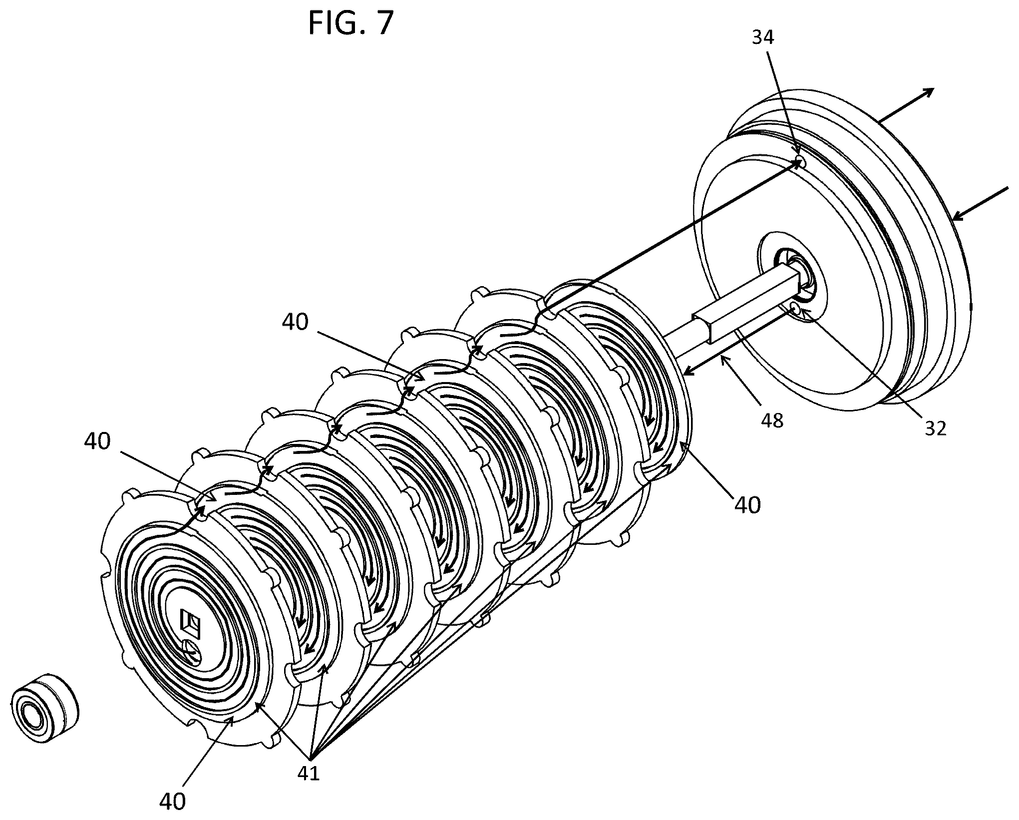 Patent US12092128 Figure 7 – Boundary-layer pump and method of use