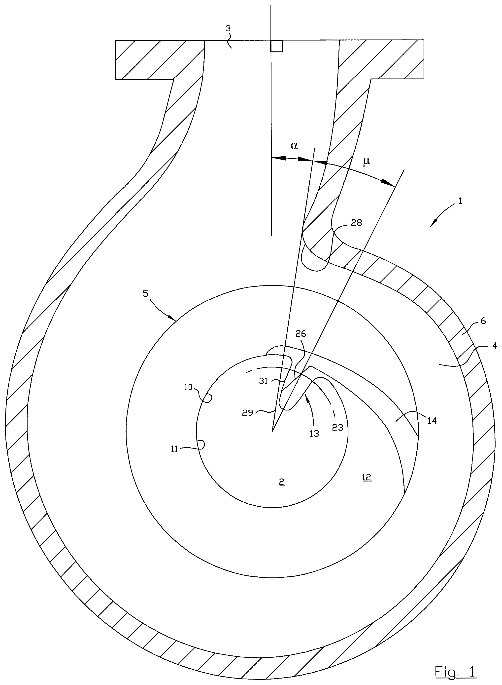 Patent US12092129 Figure 1 – Pump and hydraulic unit of a pump