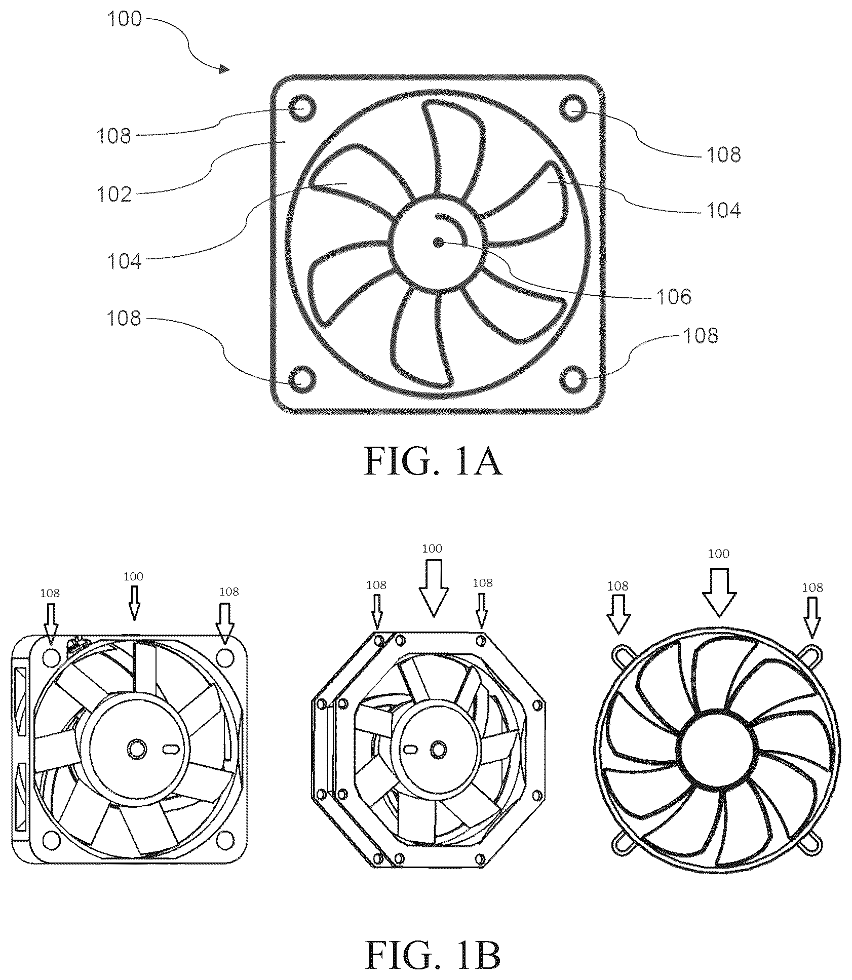 Patent US12092132 Figure 1 – Mounting device for a fan unit